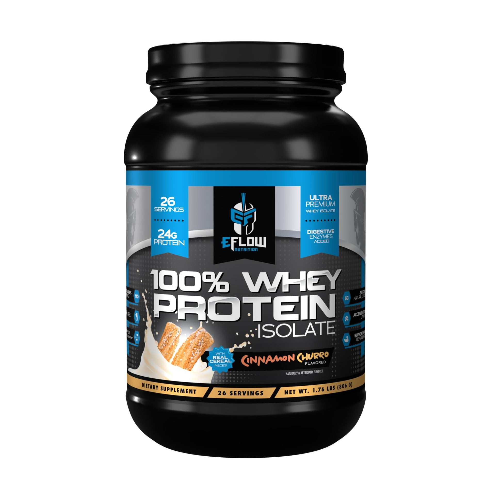 eFlow Nutrition 100% Whey Protein Isolate - Lactose-Free Digestive Enzymes Added eFlow Nutrition Au supplements