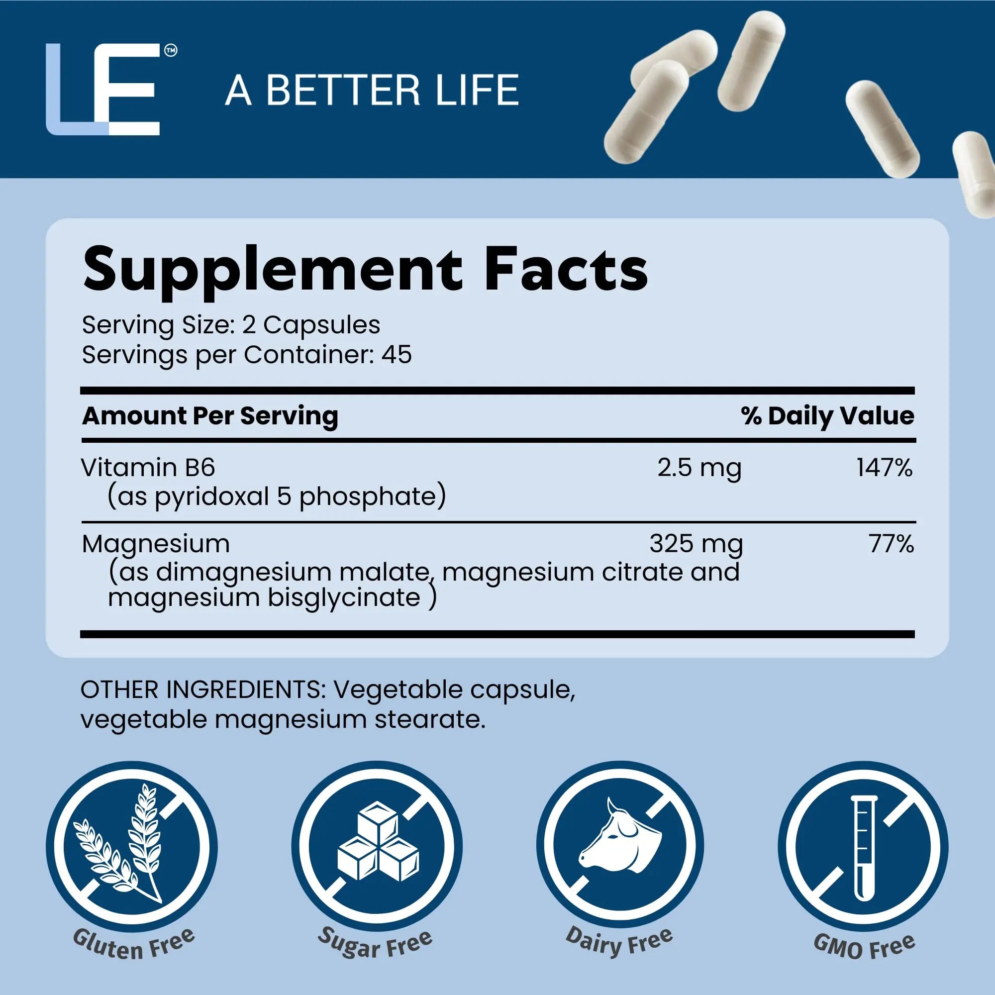 Life Enhancement Ultra Triple Magnesium Complex - 325 mg - with B6, Glycinate, Malate & Citrate - Magnesium Supplement Enhance Sleep and Brain Function - Made in USA (90 Vegetarian Capsules) Life Enhancement Au supplements