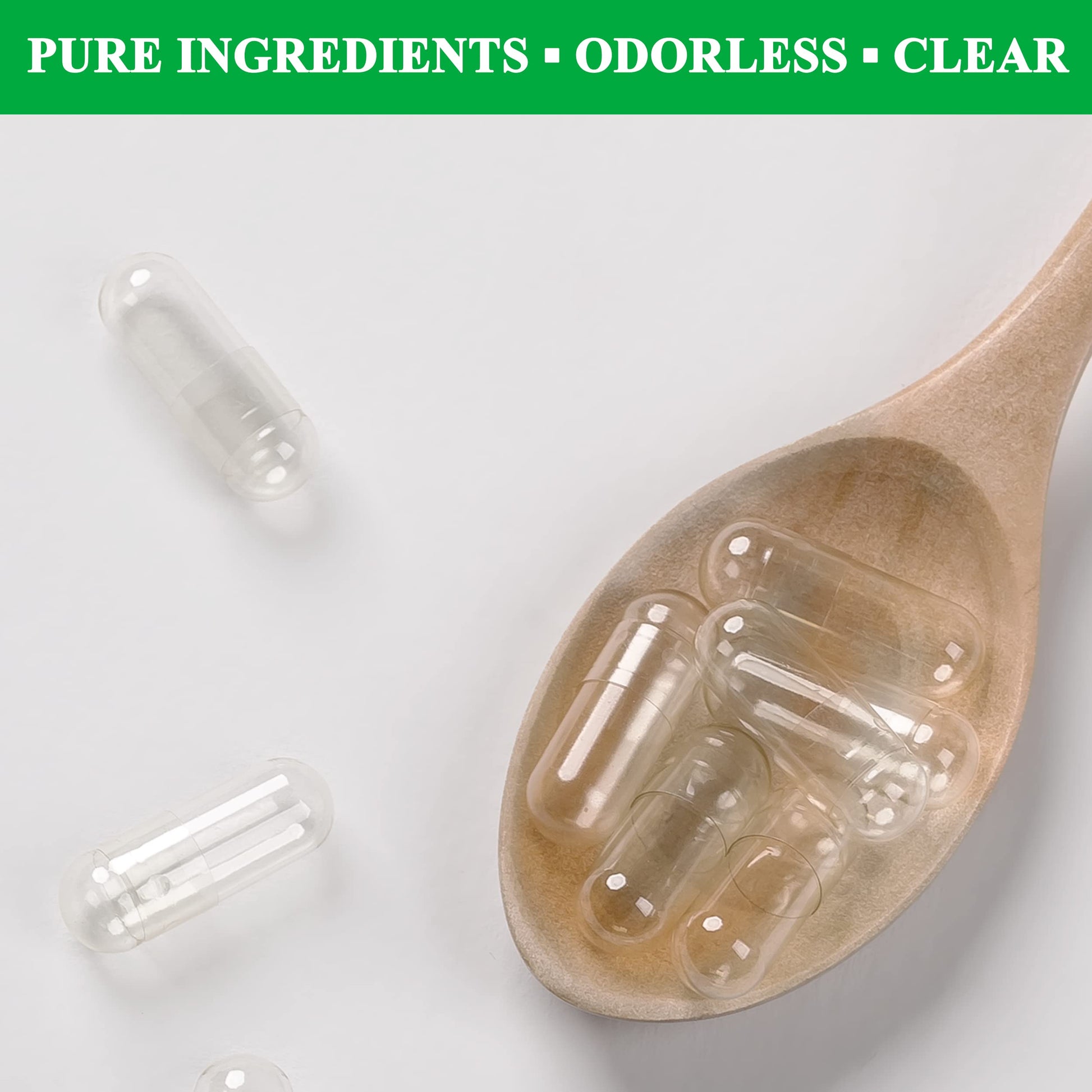 wananfu Size 0 Empty Capsules Vegetarian (100 Count) Bundle with Micro Lab Spoon, Clear Fillable Veggie Pill Capsules Size 0 for Making Your Own Supplements wananfu Au supplements