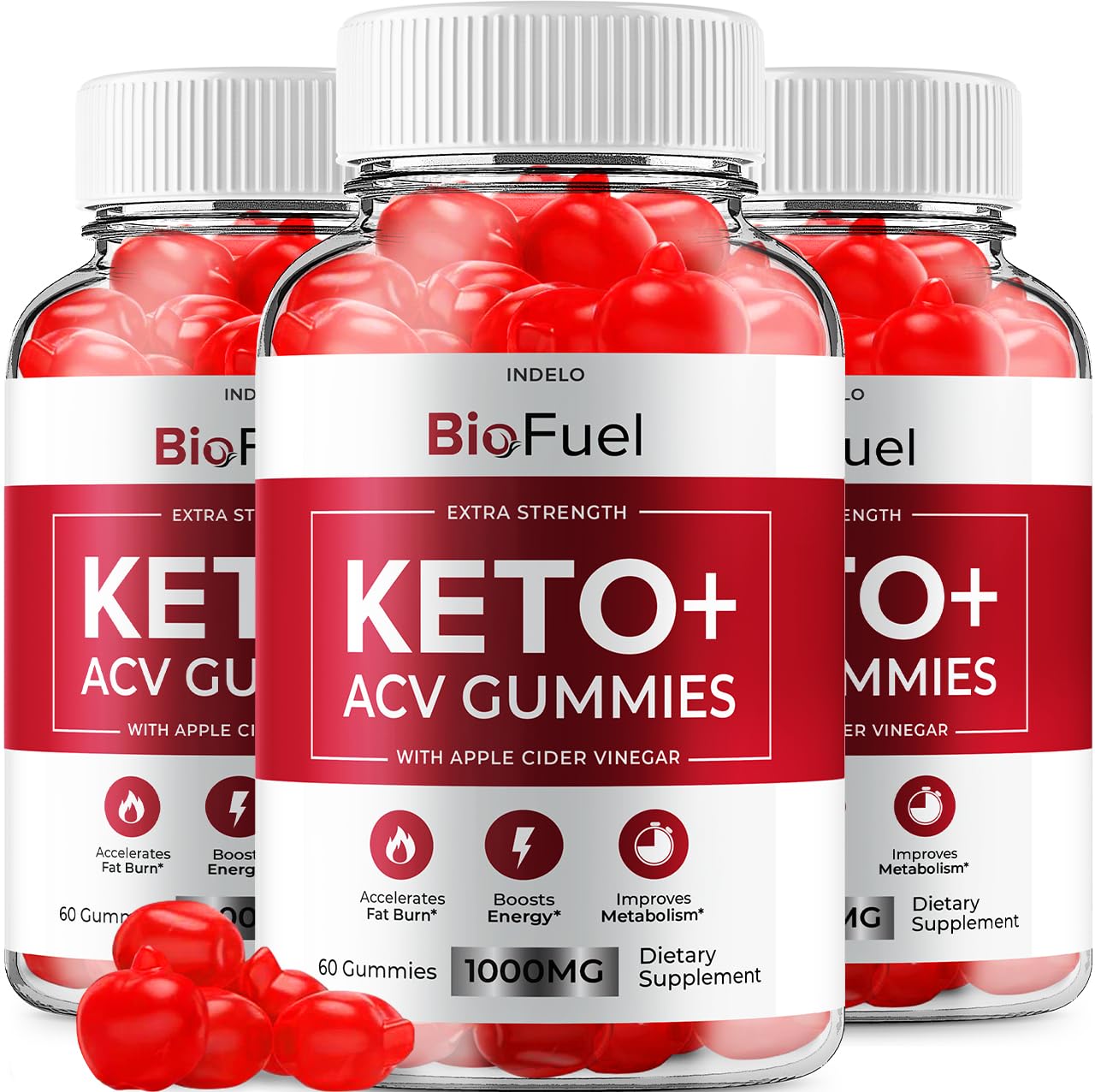 (3 Pack) Bio Fuel Keto ACV Gummies - Advanced Formula BioFuel Keto Plus ACV Gummies Apple Cider Vinegar Bio Fuel ACV, Weight Management Gummies Dietary Supplement Reviews Men Women (180 Gummies) Indelo Au supplements