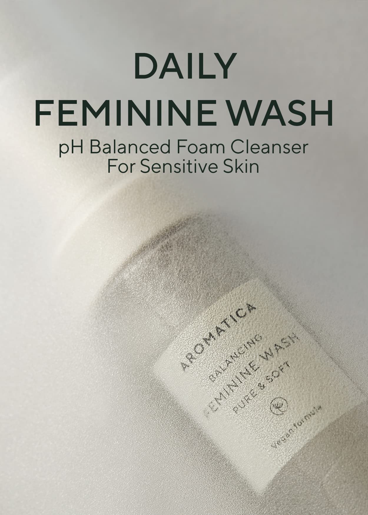 AROMATICA Pure and Soft Feminine Foaming Wash | Vegan, pH-Balanced, Natural Ingredients AROMATICA Au supplements