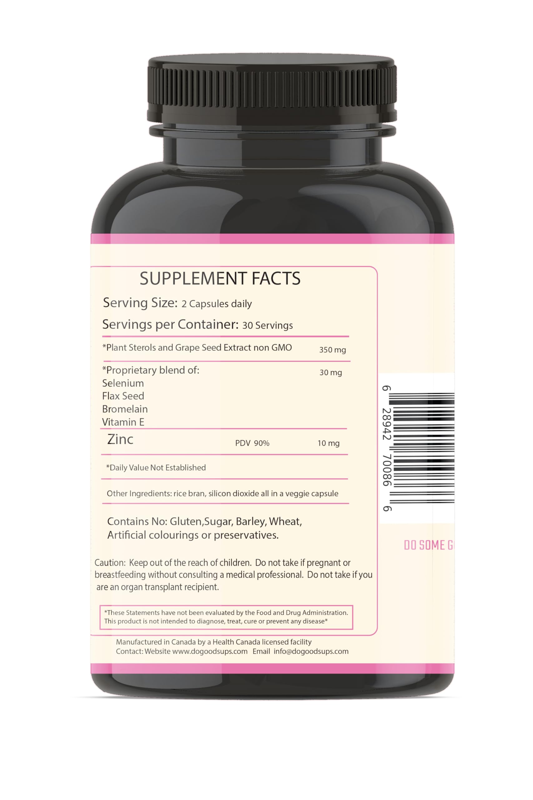 Do Good Sups The Looker 60 Caps- Skin Hair and Nails Vitamins - Natural Collagen Production - Reduces Hair Thinning - Skin Elasticity - Skin Moisture - Plant Sterols Bromelain Zinc Vitamin E Selenium Do Good Sups Au supplements