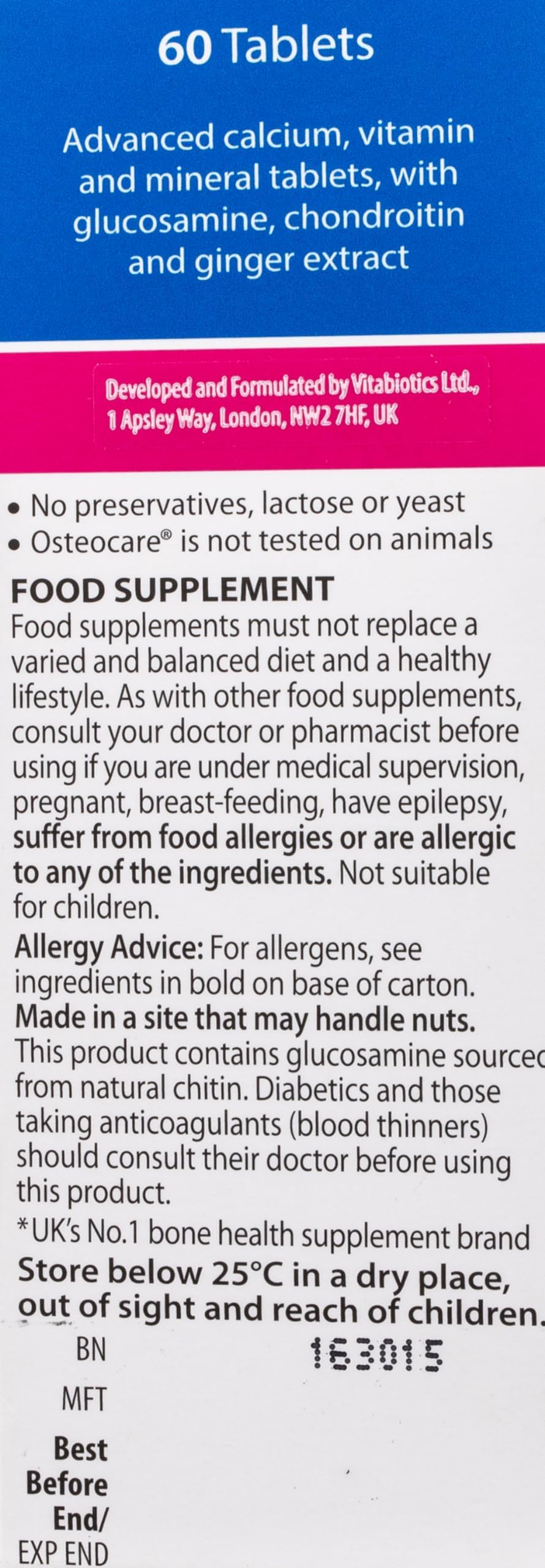 Vitabiotics Osteocare Joint Vitabiotics Au supplements