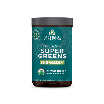 Ancient Nutrition Supergreens Energizer Powder, Organic Superfood Powder with Caffeine Ancient Nutrition Au supplements