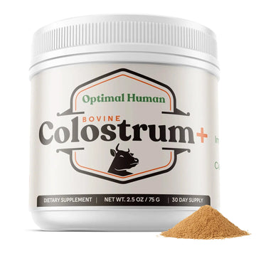 O H Optimal Human Bovine Colostrum Powder with Marshmallow Root – Gut & Immune Support Colostrum Supplement Capsules with IgG & Protein – Non-GMO, GMP Certified, Made in USA – Unflavored 30 Servings O H Au supplements