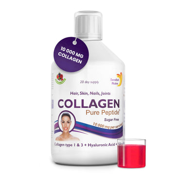 Swedish Nutra Liquid Bovine Collagen - Pack of 500ml, 20 Day Supply | Sugar Free Berry Flavour Swedish Nutra Au supplements