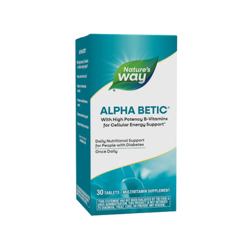Nature's Way alpha betic, Diabetic Multivitamin for Daily Nutritional Support, with B-Vitamins for Energy Metabolism Support Nature's Way Au supplements