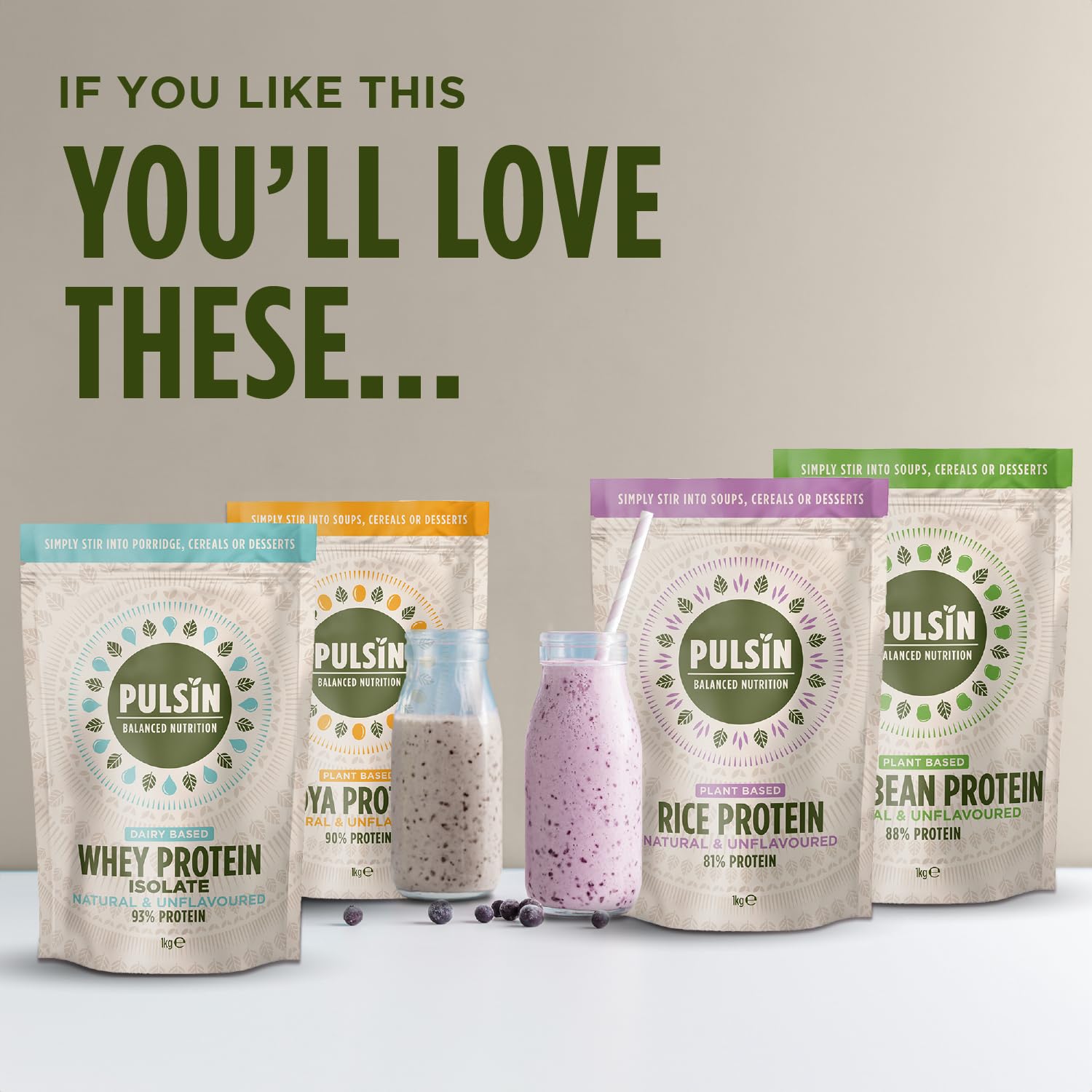 Pulsin - Natural Unflavoured Vegan Hemp Protein Powder - 1kg - 4.9g Protein, 0.4g Carbs, 35 Kcal Per Serving Pulsin Au supplements
