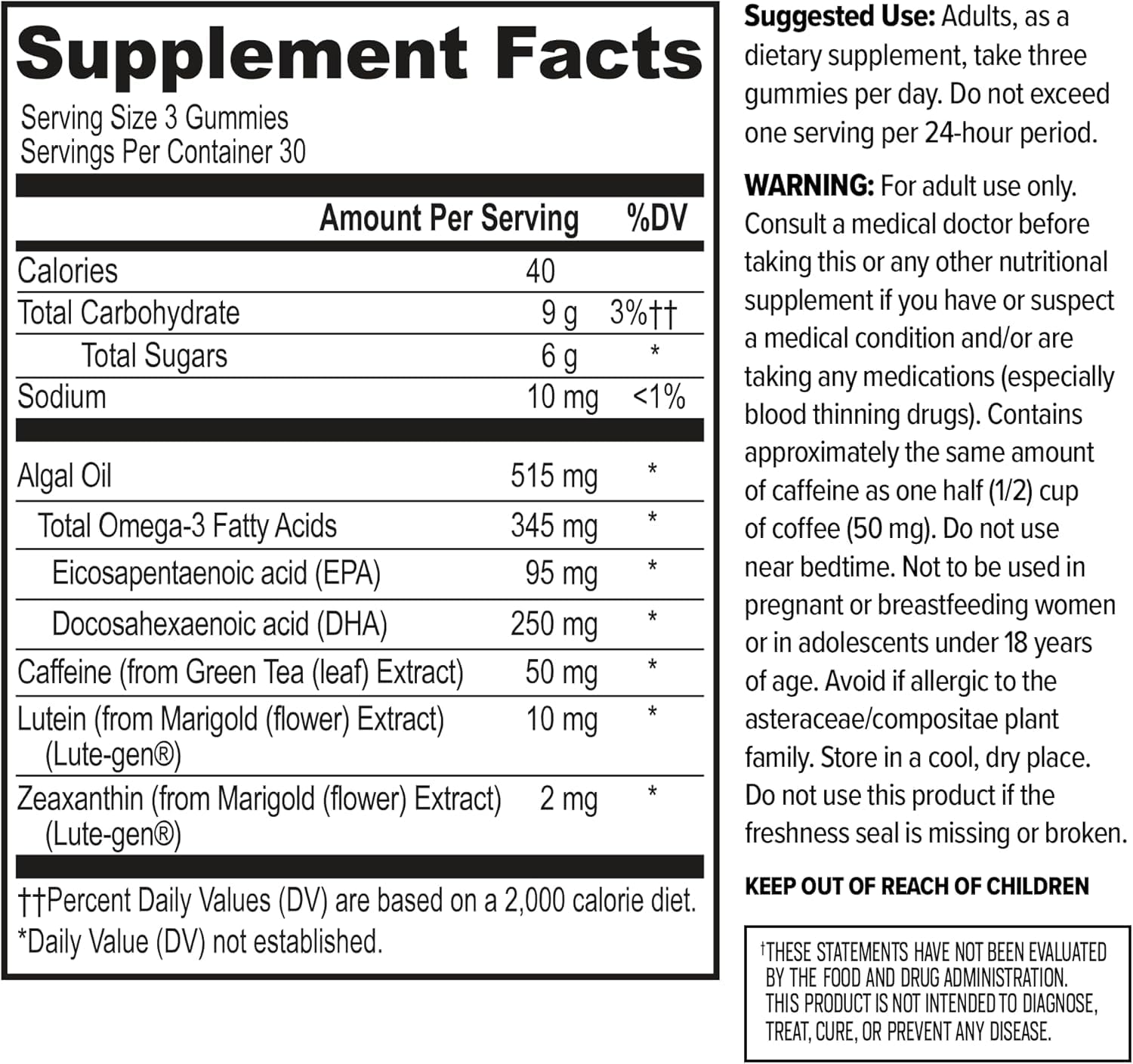 ONNIT Alpha Brain Neuro Focus Gummies, IGEN Non-GMO Tested Vegan Gummies with Omega-3s Lutein Zeaxanthin and Caffeine, Brain Eye and Focus Supplement for Men and Women, Citrus Punch, 90 Count ONNIT Au supplements