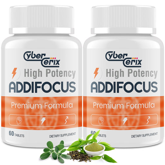 17-in-1 Brain Supplements for Memory and Focus - Formula for Concentration, Clarity, Energy & Focus - Natural Caffeine Blend with Vitamins, Amino Acids & Herbal Extracts - 120 Tablets CyberCerixUS supplements