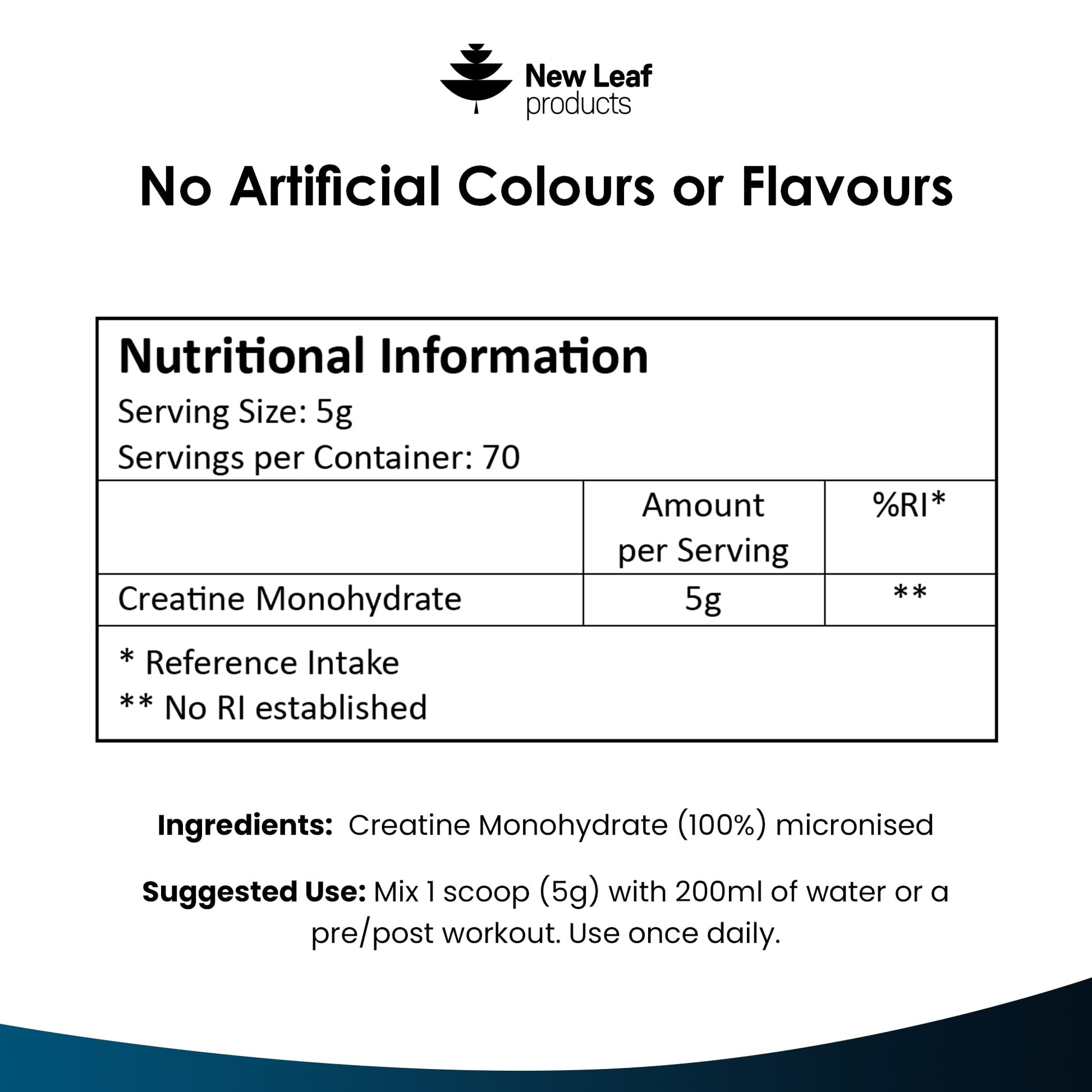 Creatine Monohydrate Powder 100% Pure Micronized Creatine - 350g Increased Absorption NEW LEAF PRODUCTS Au supplements