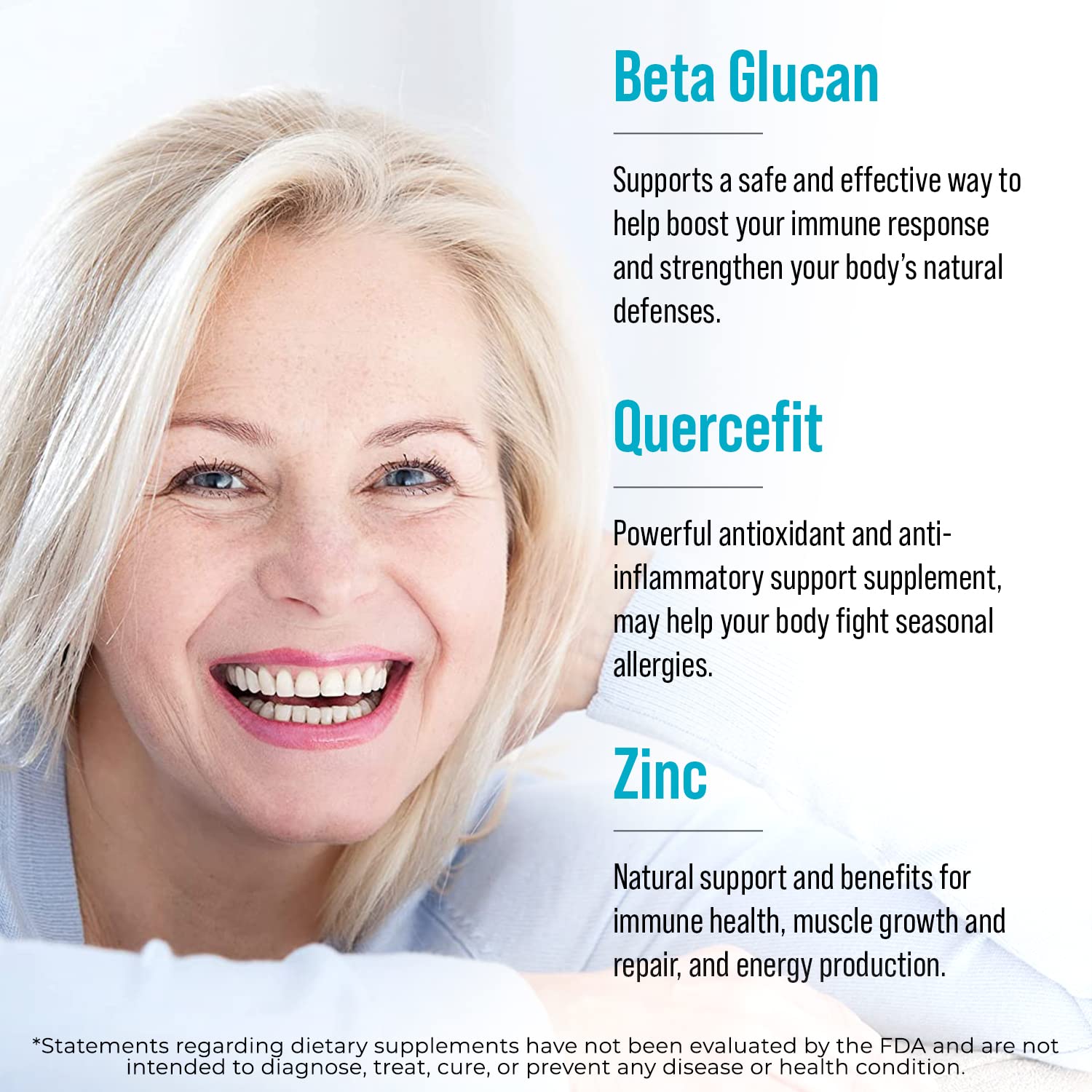 Juvenon AgeRenew Beta Glucan Anti Aging Immunity Support Supplement, Beta Glucan with Zinc Quercetin for Immune Defense Boost Juvenon Au supplements