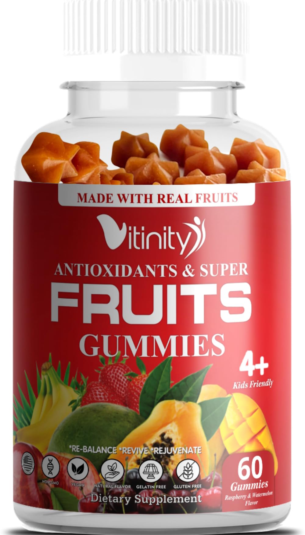 VITINITY Made with Real Super Fruits Delicious Gummy Supplement,Men,Women & Kids VITINITY Au supplements