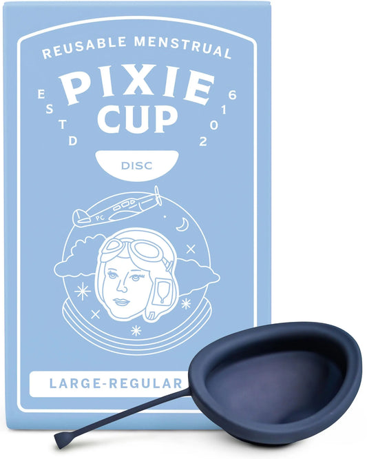 Pixie Soft Menstrual Disc - Ranked 1 for Most Soft Reusable Period Disc - Removable Stem Pixie CupAU supplements