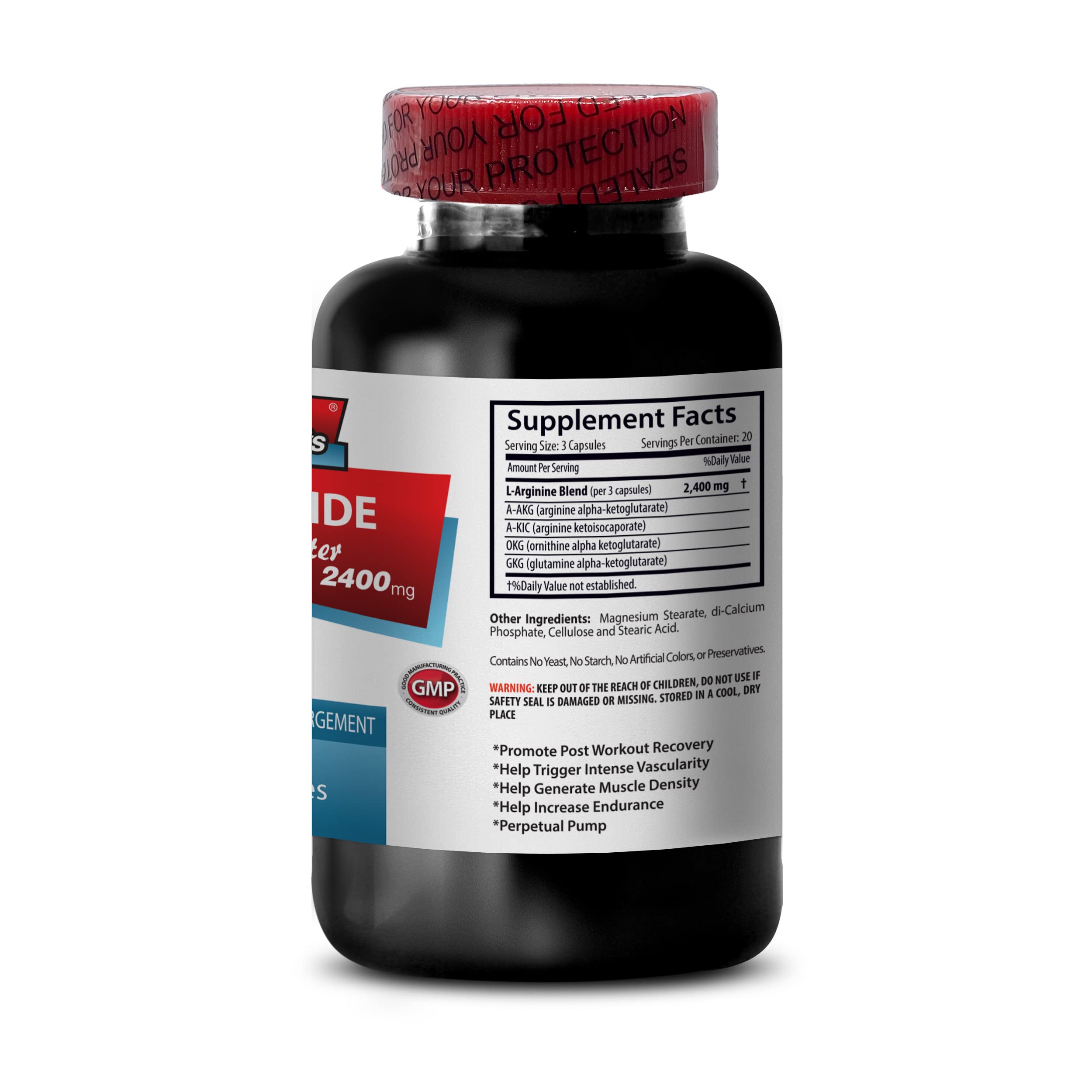 L-arginine Supplement - Nitric Oxide Booster 2400mg - Nitric Oxide Booster - pre Workout Sport Supplements Au supplements