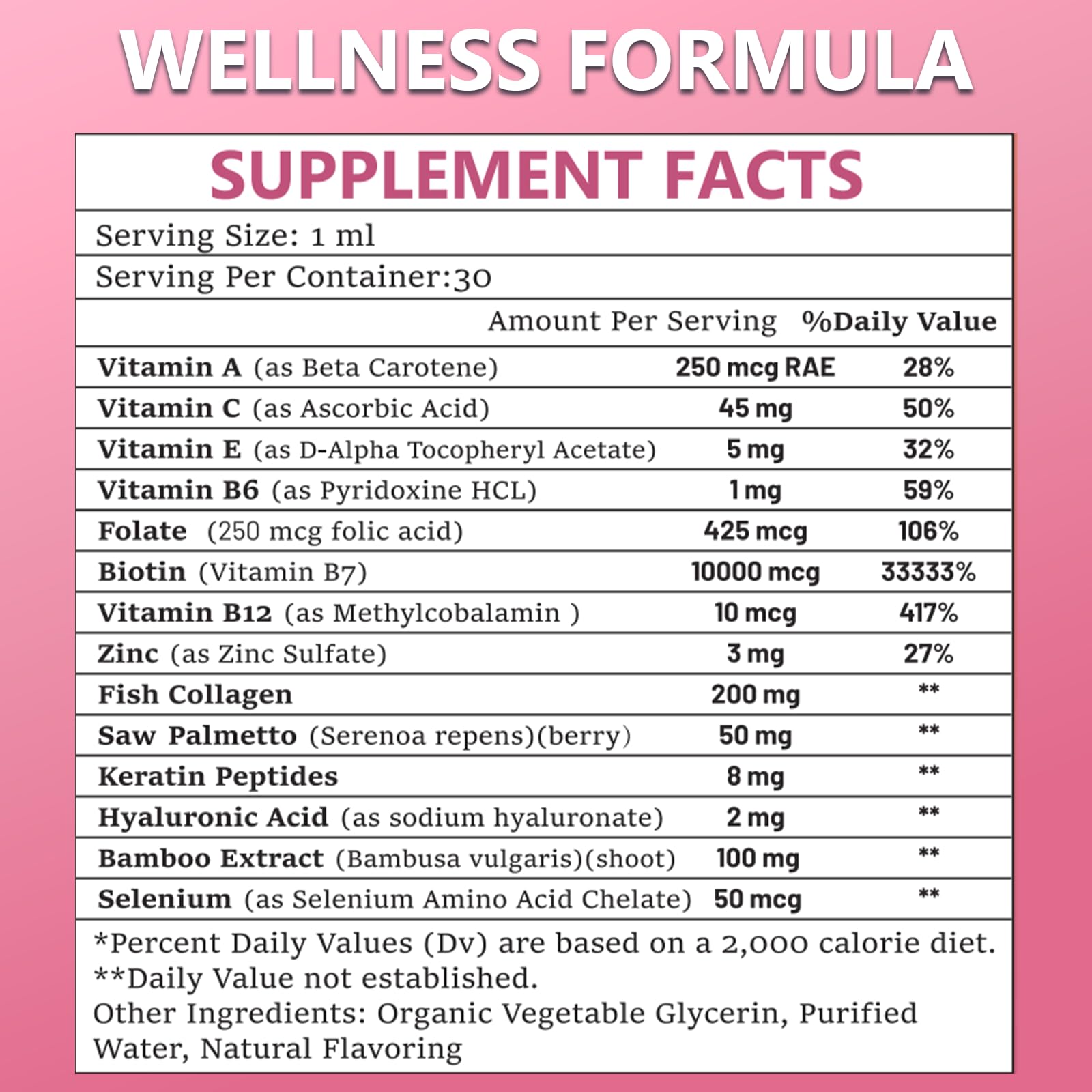 Pure Biotin 10000mcg Liquid Drop Optimal Solutions Hair Skin & Nails Vitamins Support w. Collagen Keratin Hyaluronic Acid Saw Palmetto, Biotin(Vitamin B7) for Hair Growth & Cellular Energy JUIWEFKK Au supplements