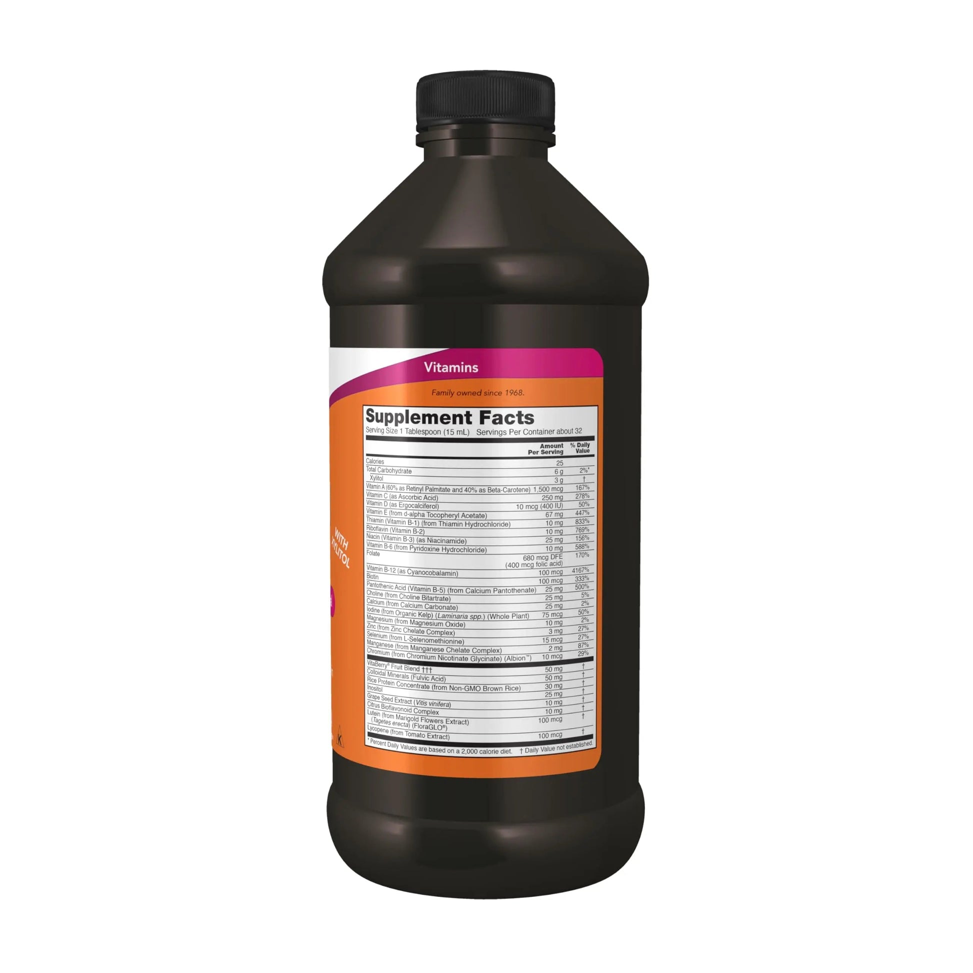 NOW Foods Supplements, Liquid Multi, Tropical Orange Flavor, Fast Absorption, with Added Phytonutrients, 16-Ounce NOW Foods Au supplements