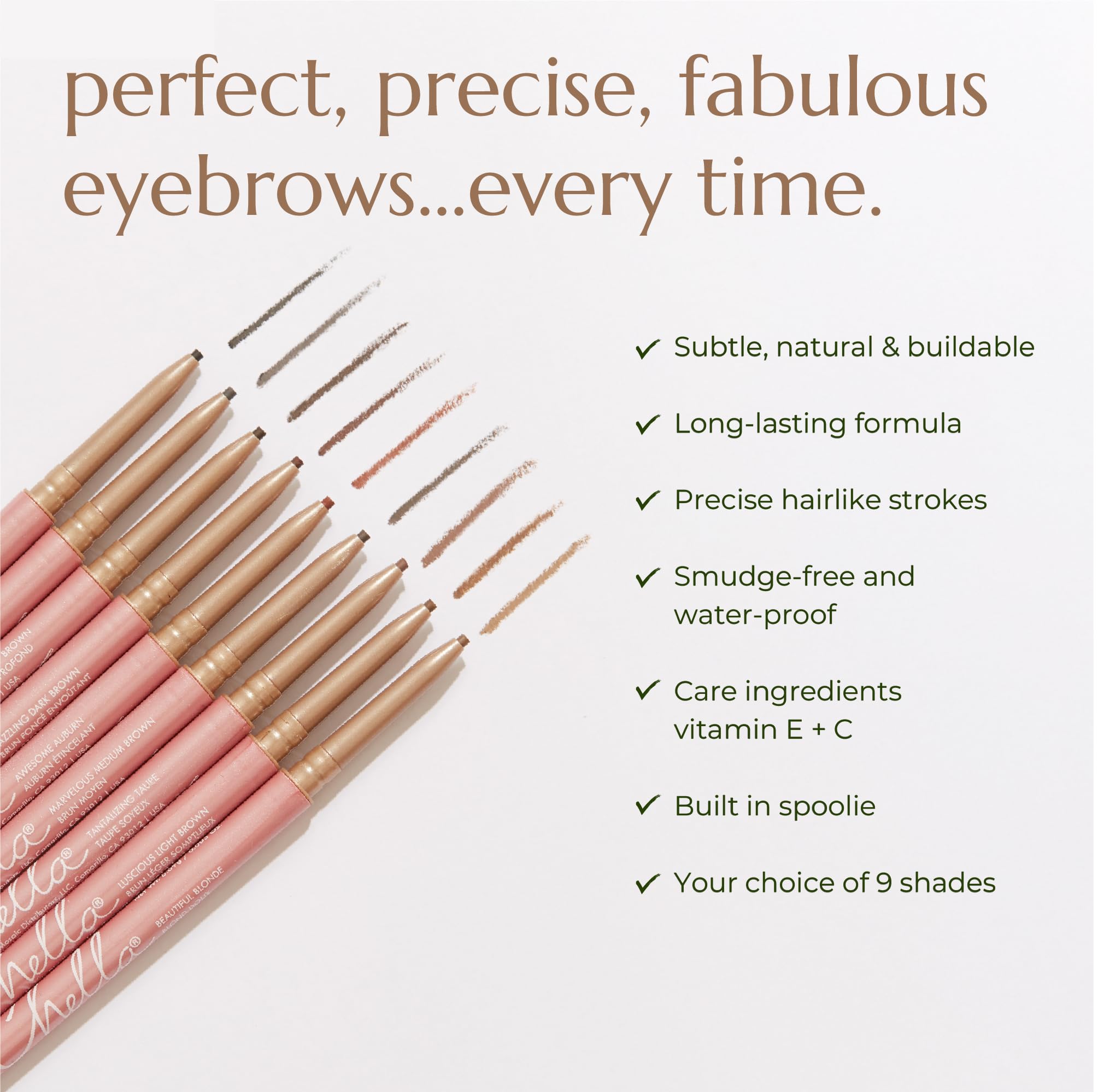 Chella Eyebrow Pencil – Easy-to-Use Brow Definer for Shaping, Filling & Blending – Long-Wear Auburn Eyebrow Pencils for Women with Precise Tip (Auburn) Chella Au supplements