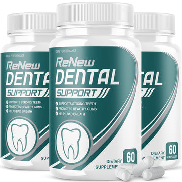 IDEAL PERFORMANCE (3 Pack) Renew Dental Support Pills Cleanser (180 Capsules) IDEAL PERFORMANCE Au supplements