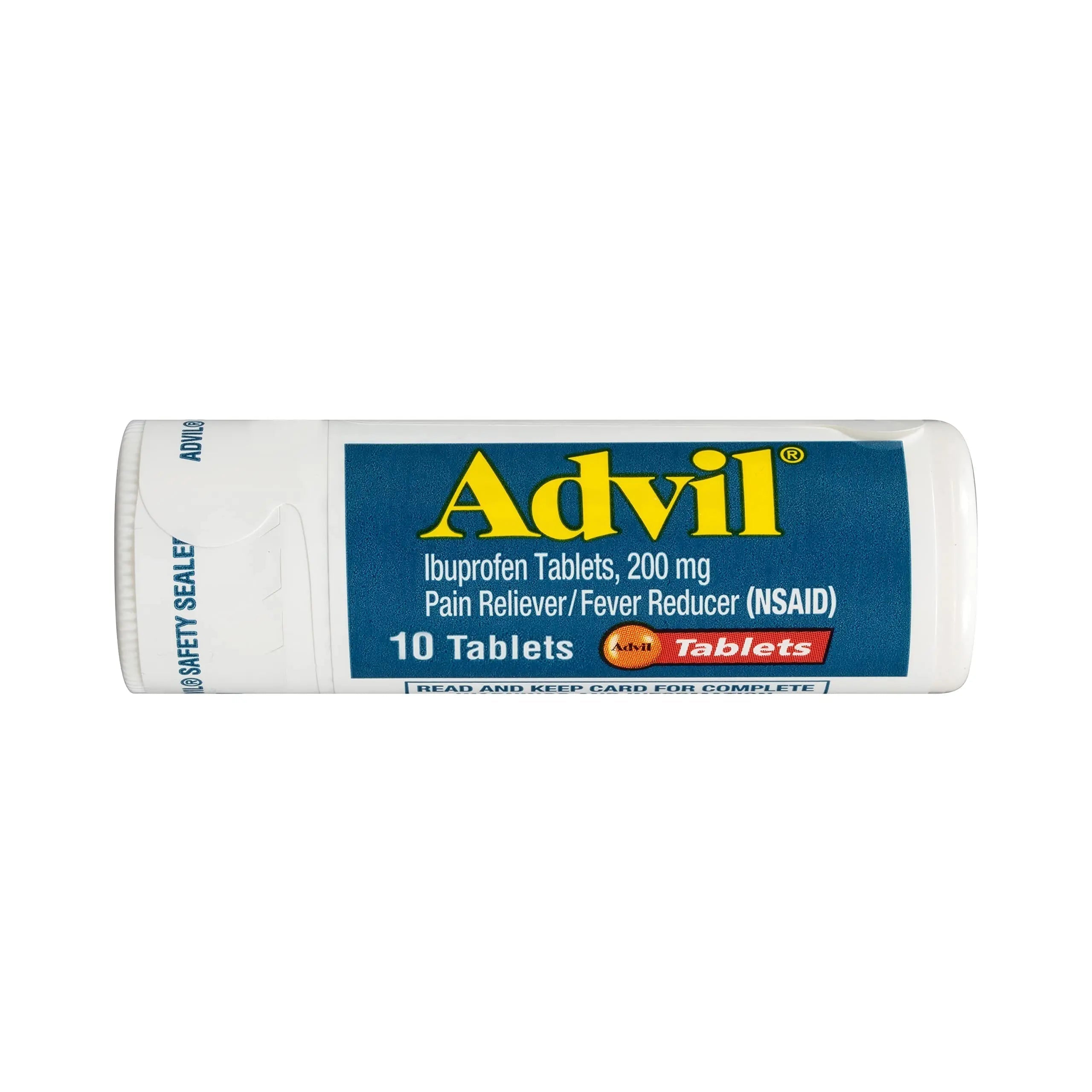 Advil Pain Reliever and Fever Reducer, Pain Relief Medicine with Ibuprofen 200mg for Headache, Backache, Menstrual Pain and Joint Pain Relief - 10 Coated Tablets Advil Au supplements