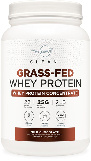 Type Zero Grass Fed Whey Protein Concentrate Powder (Chocolate, 2LBS) - Gluten Free Type Zero Au supplements