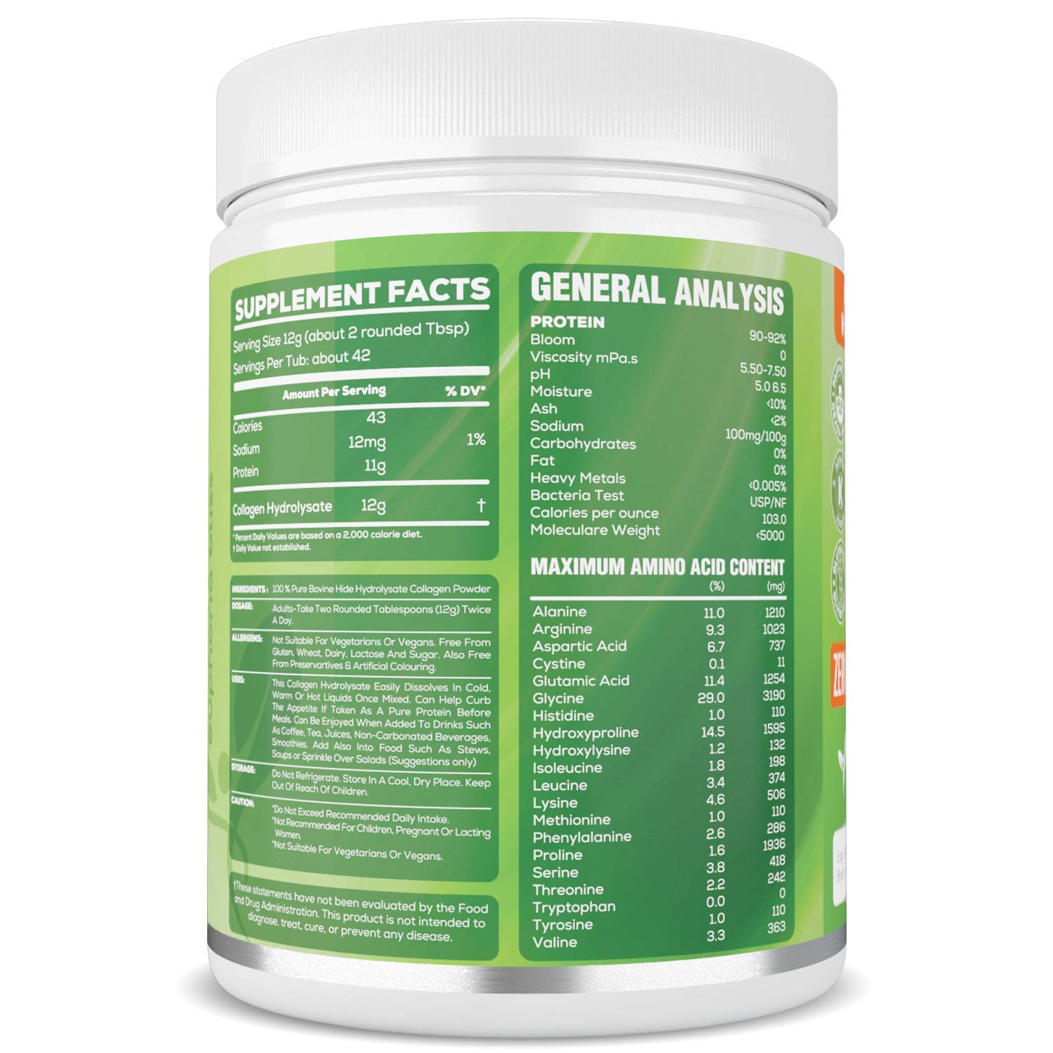 Premium Collagen Powder 500g Unflavoured High Grade Hydrolysed Collagen Joints, Bones, Gut, Wrinkles, Hair, Skin, Nails, Pain, Injury, Sleep, Fitness, Keto Euphoria Bliss Au supplements