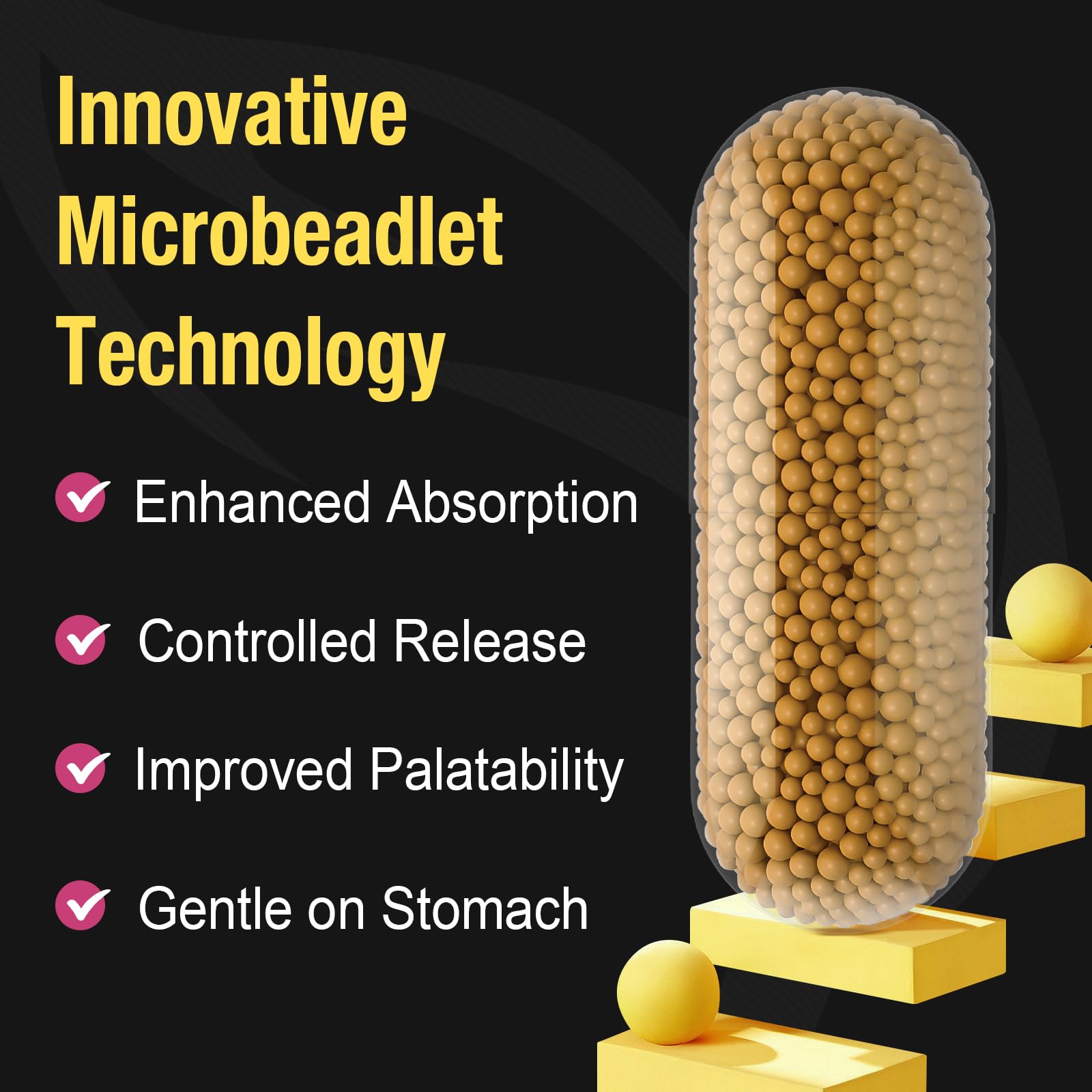Berberine Supplement 1200mg Berberine HCL - High Bioavailability Microbeadlet Canarata Au supplements