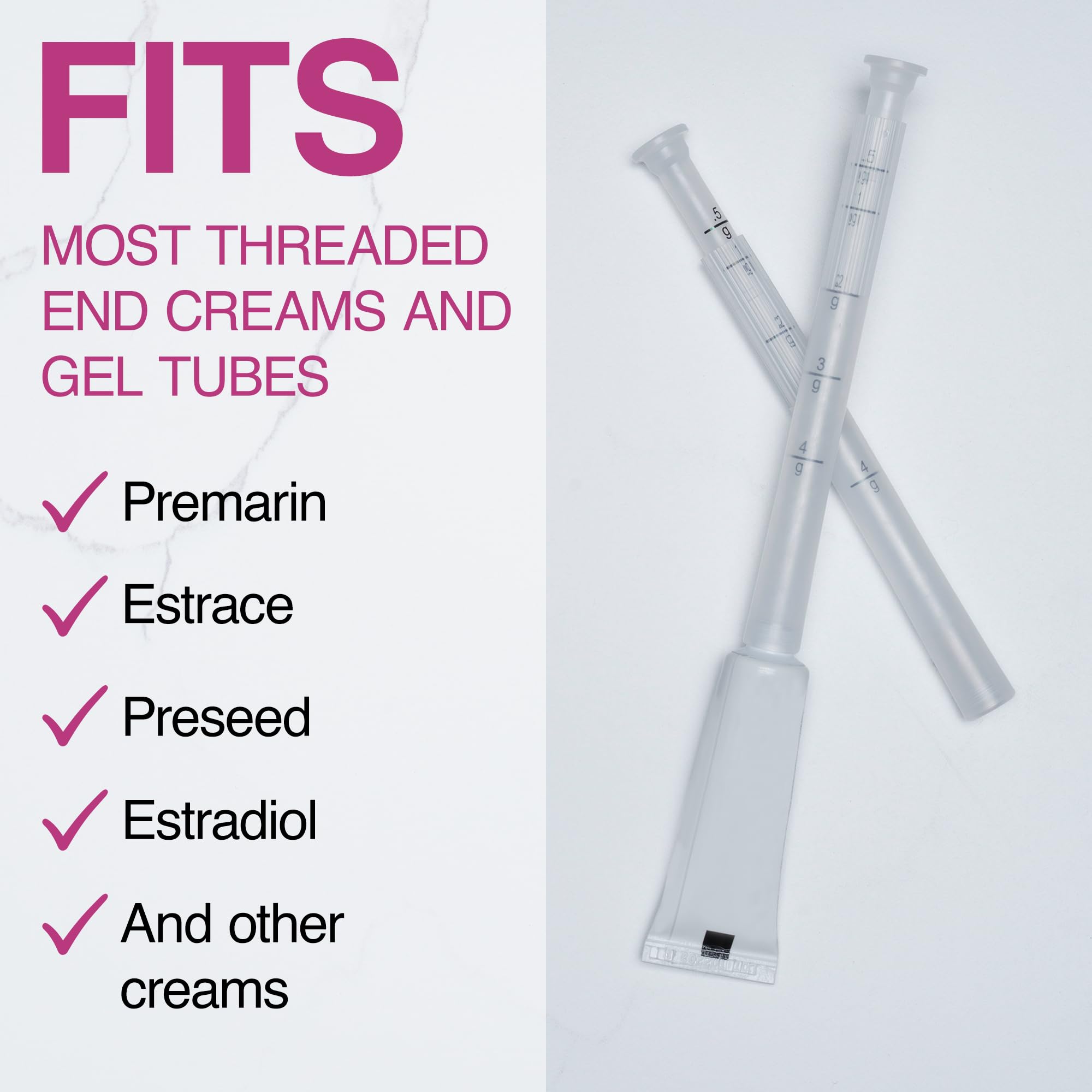Flextiva Disposable Plastic Vaginal Cream Applicators - Threaded End to Fit OTC Gel or Cream Products Flextiva Au supplements