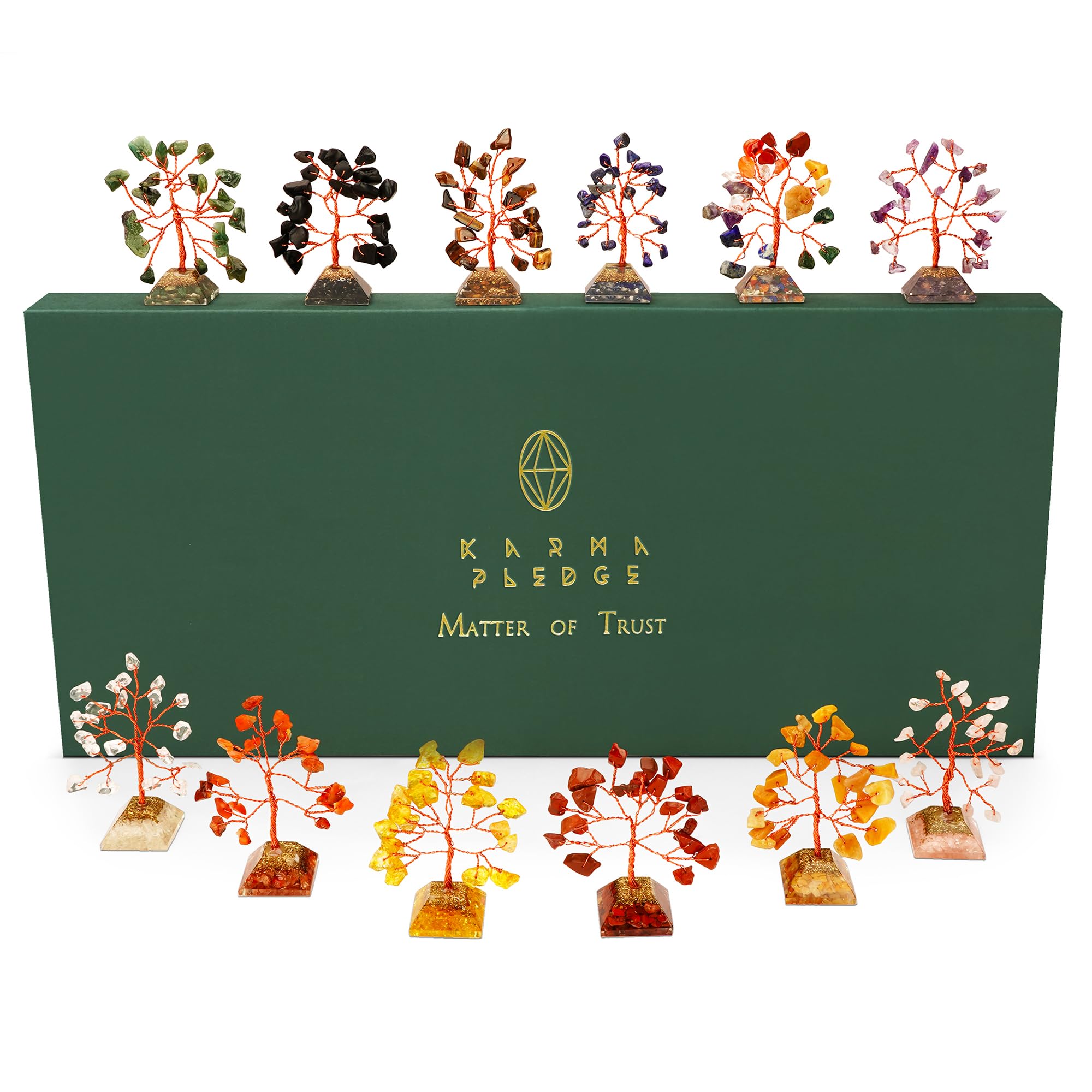 Crystal Tree Tree of Life 7 Chakra Healing Crystals & Stones for Positive Energy, Good Luck Gifts KARMAPLEDGE Au supplements