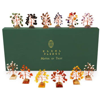 Crystal Tree Tree of Life 7 Chakra Healing Crystals & Stones for Positive Energy, Good Luck Gifts KARMAPLEDGE Au supplements