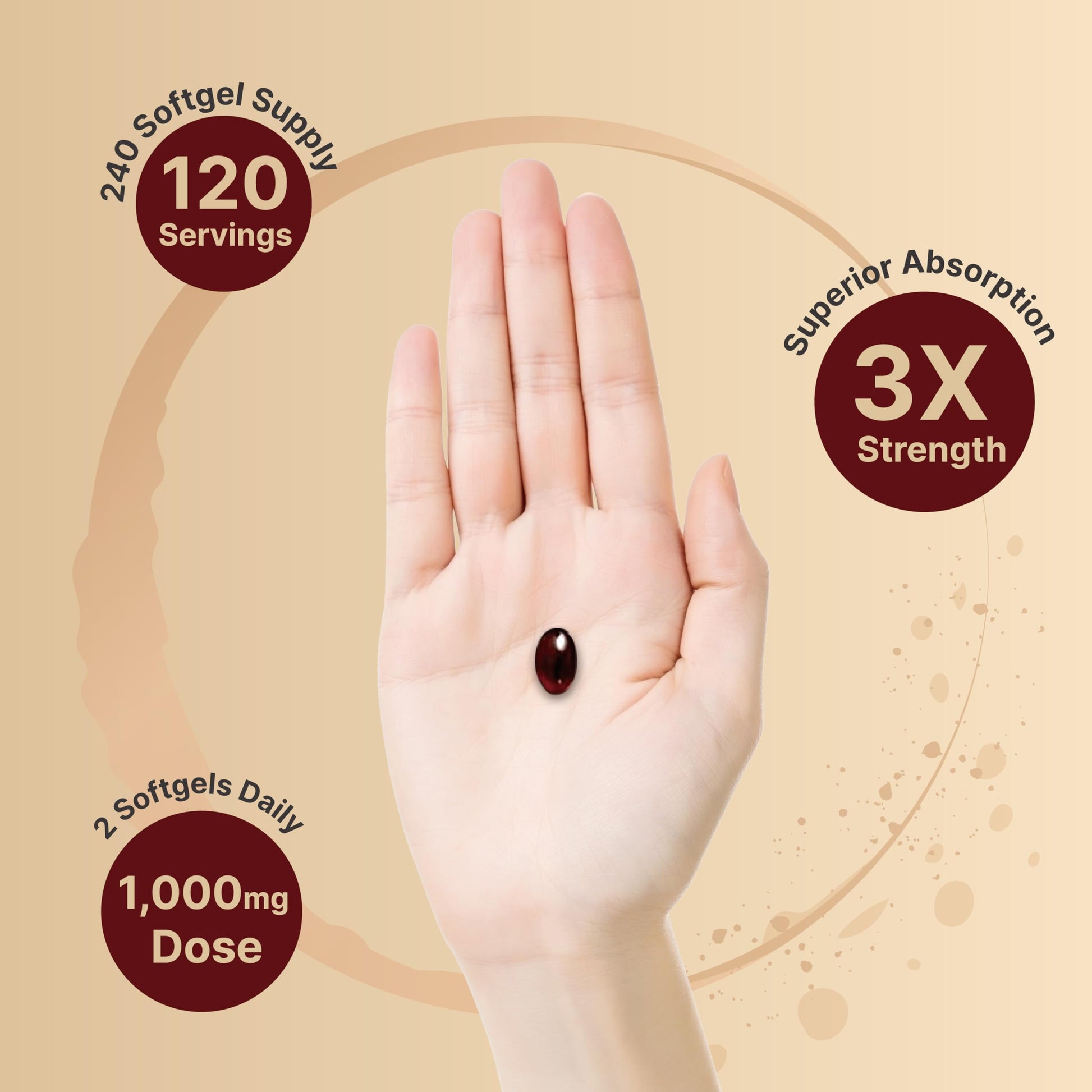NatureBell Antarctic Krill Oil 1000mg Supplement, 240 Softgels, Natural Source of Omega-3 NatureBell Au supplements