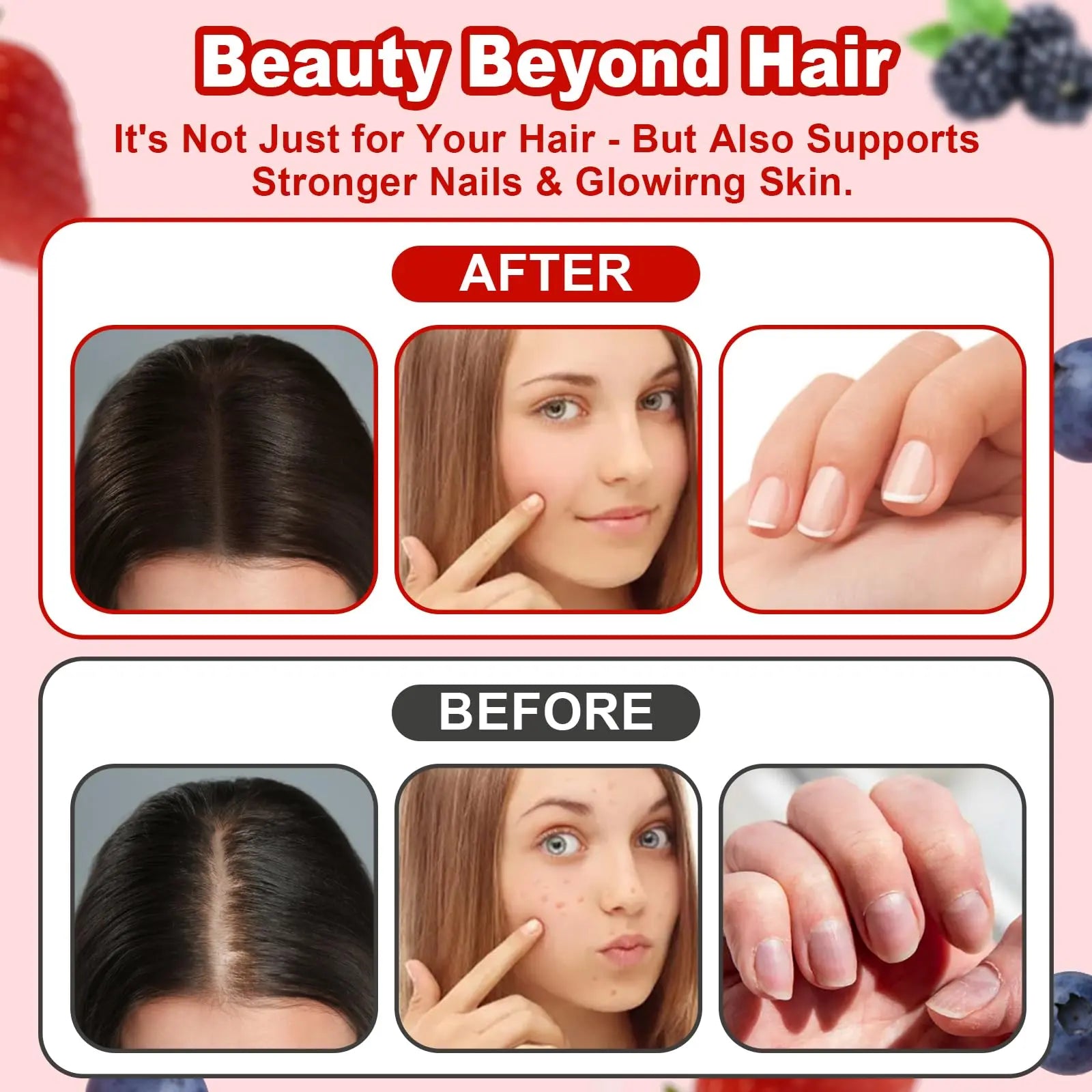 LUIMOLL Lumin Hair Growth Gummies – Daily Hair Nourishment with Biotin, Collagen & Botanical Extracts – Supports Thicker, Stronger & Healthier-Looking Hair LUIMOLL Au supplements