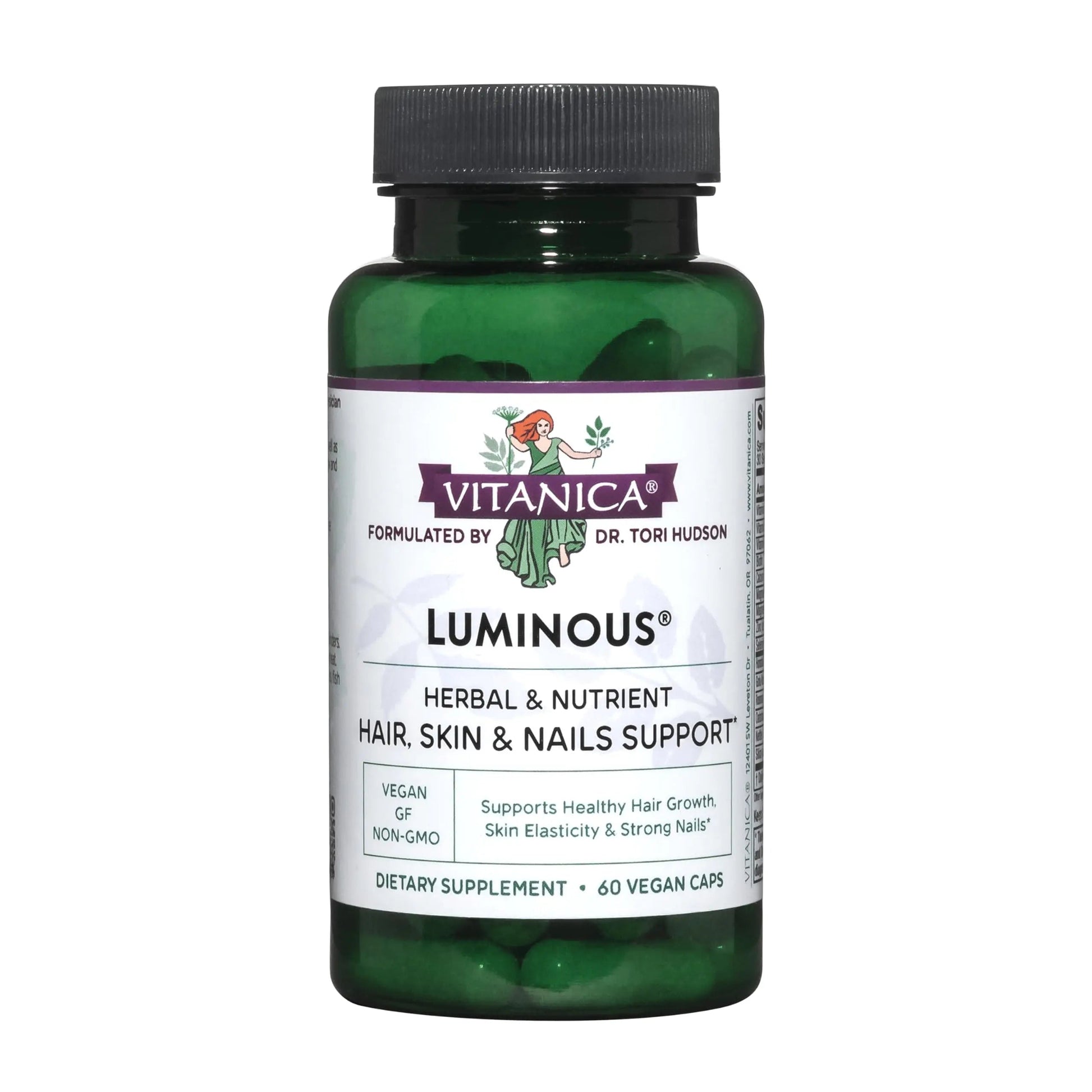 Vitanica, Luminous, Hair, Skin and Nail Support, Vegan, 60 Capsules Vitanica Au supplements