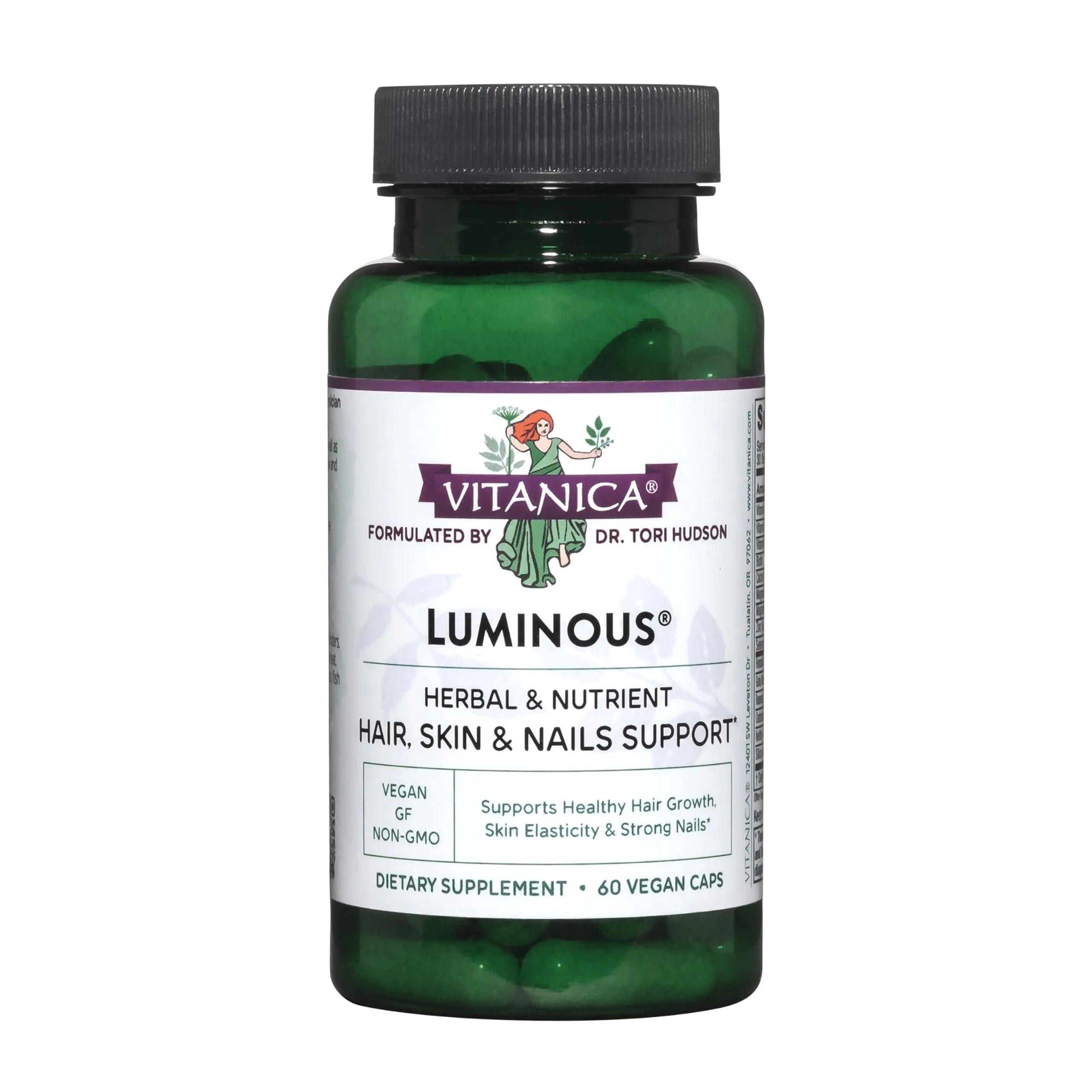 Vitanica, Luminous, Hair, Skin and Nail Support, Vegan, 60 Capsules Vitanica Au supplements