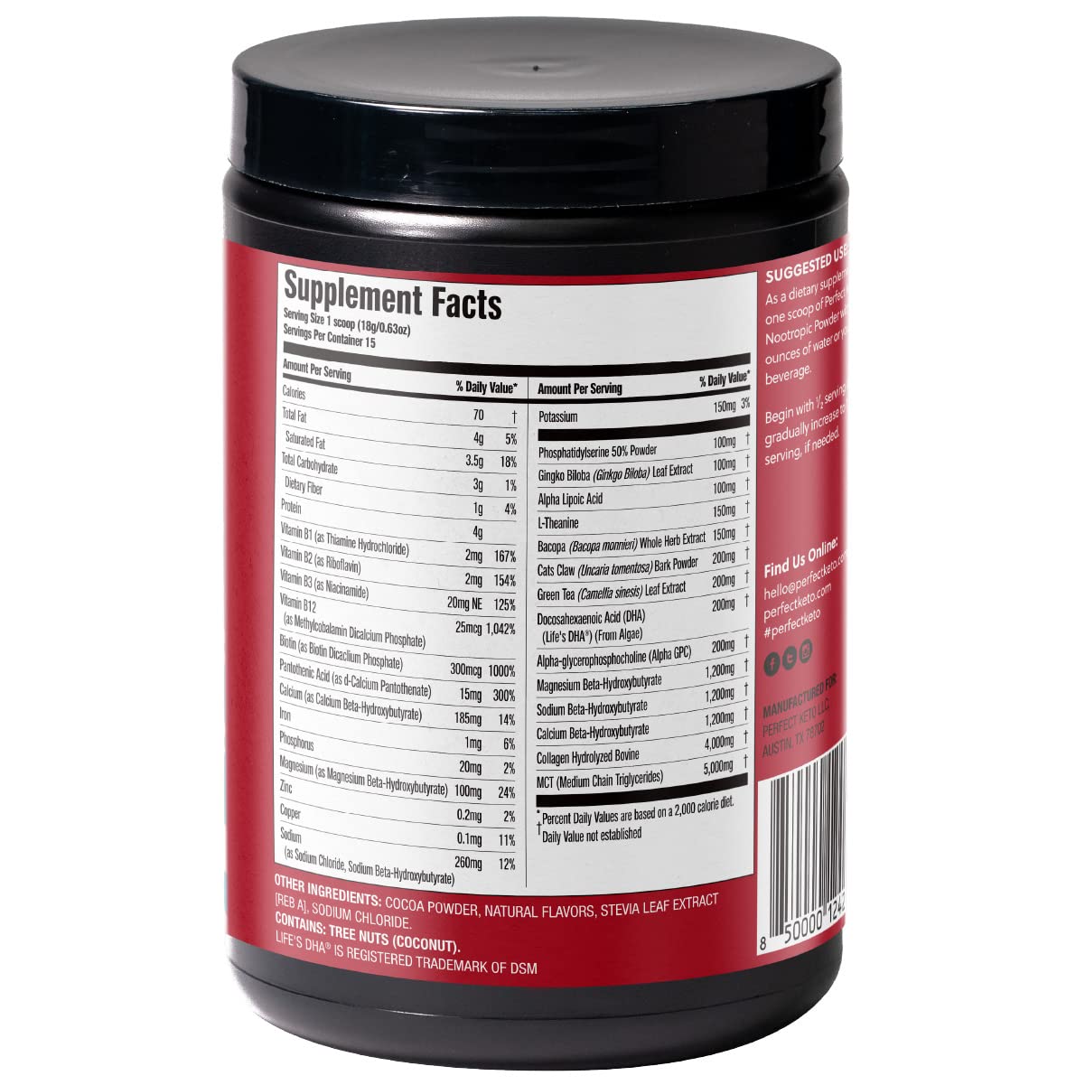 Perfect Keto Nootropic Brain Supplement - Enhance Focus and Energy, Boost Concentrati Perfect Keto Au supplements