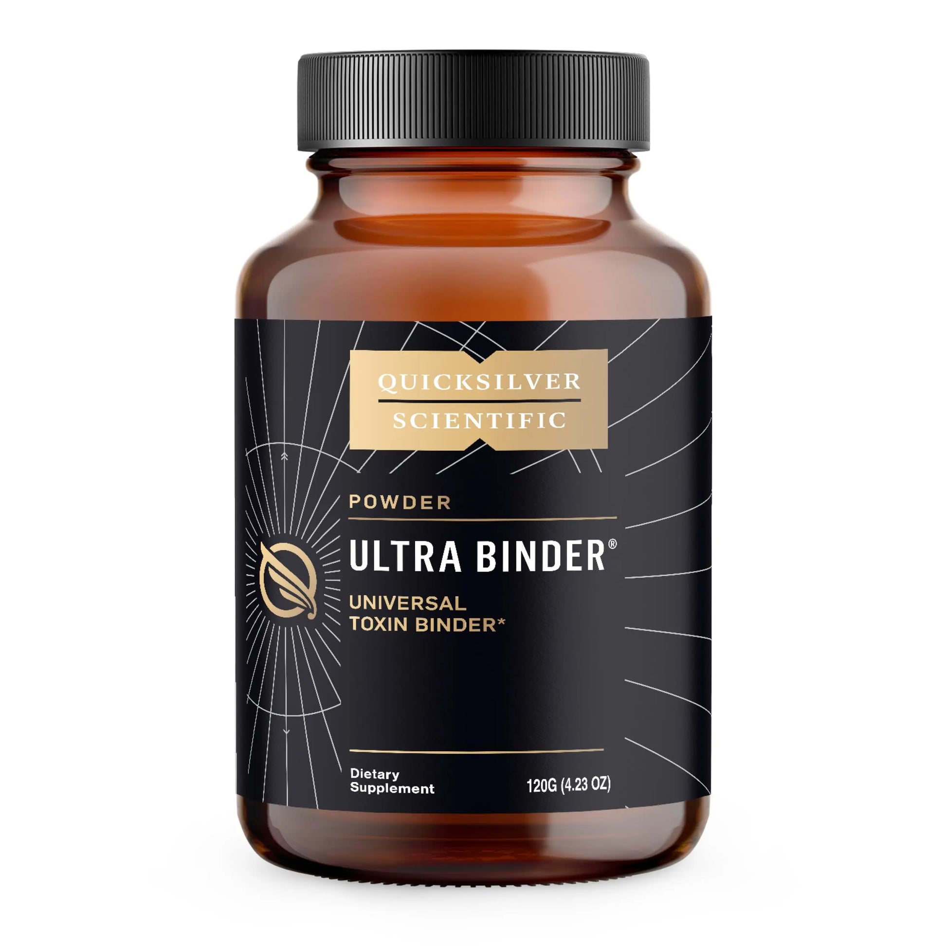 Quicksilver Scientific Ultra Binder Powder - Multi Binder with Bentonite Clay, Zeolite Detox & Charcoal - Supplement for Gut Support & The Body's Toxin Removal Process (120g) Quicksilver Scientific Au supplements