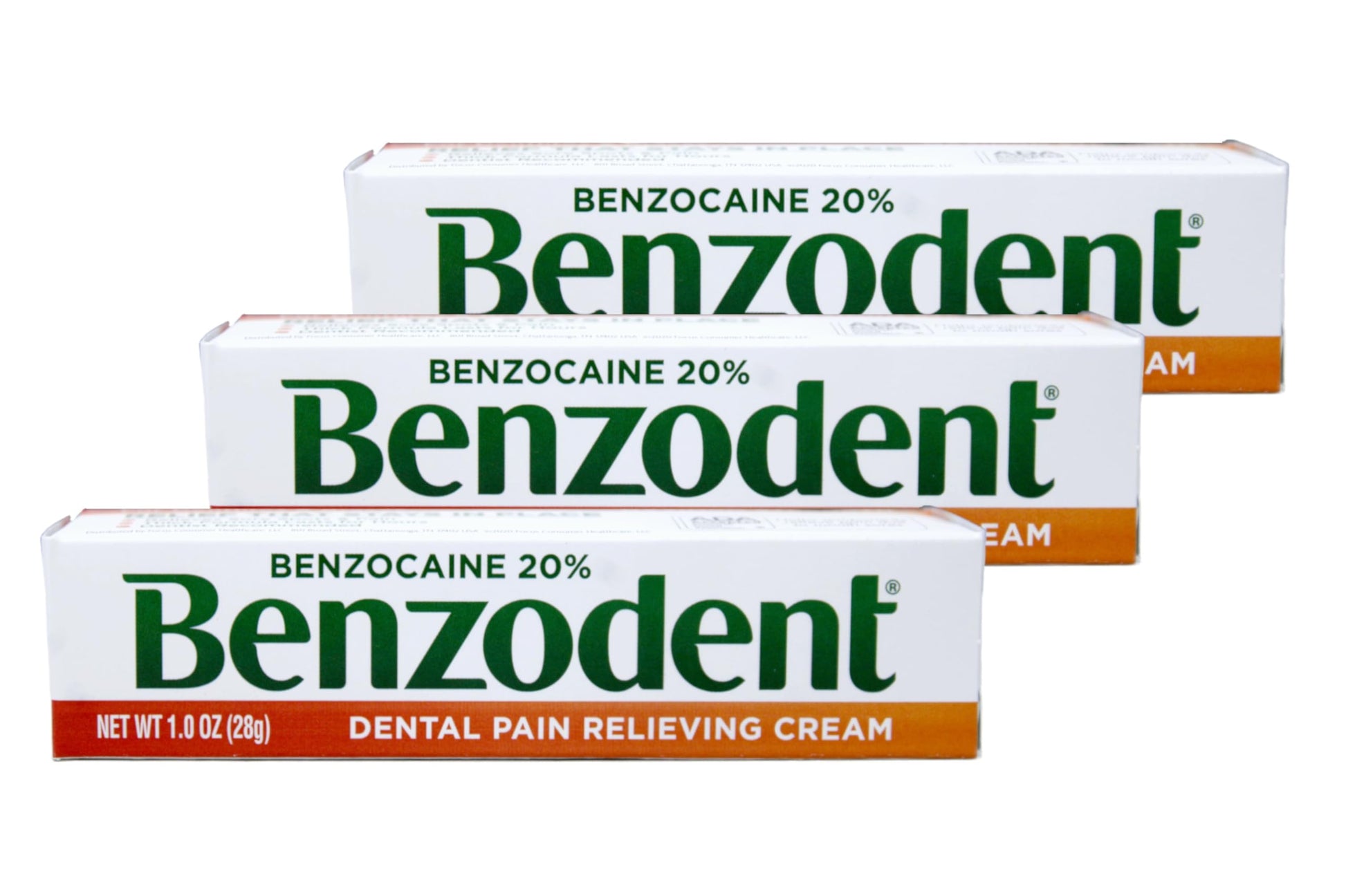 Benzodent Dental Pain Relieving Cream, 1 Ounce - Pack of 3 Benzodent Au supplements