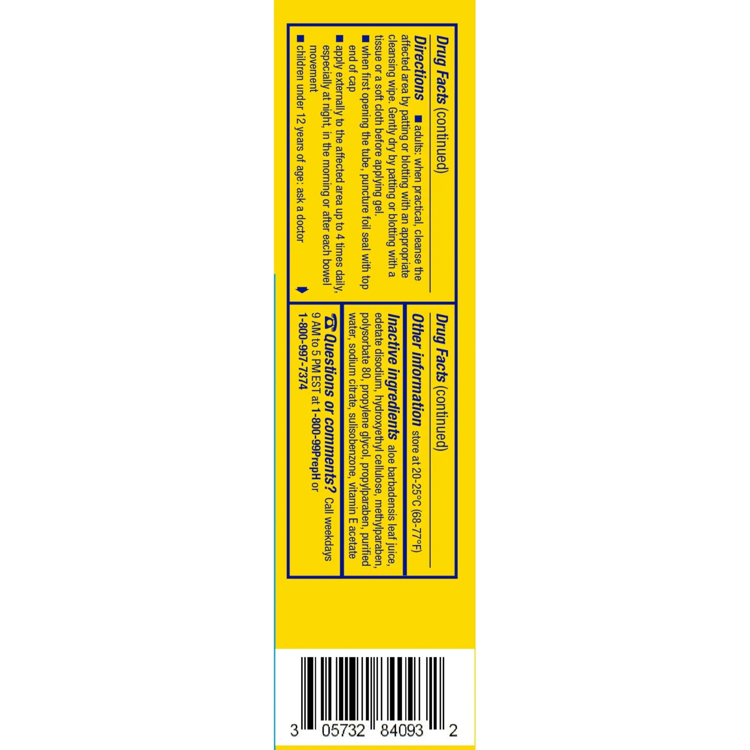 Preparation H Hemorrhoid Cooling Gel with Aloe for Fast Discomfort Relief - 0.9 Oz Tube Preparation H Au supplements