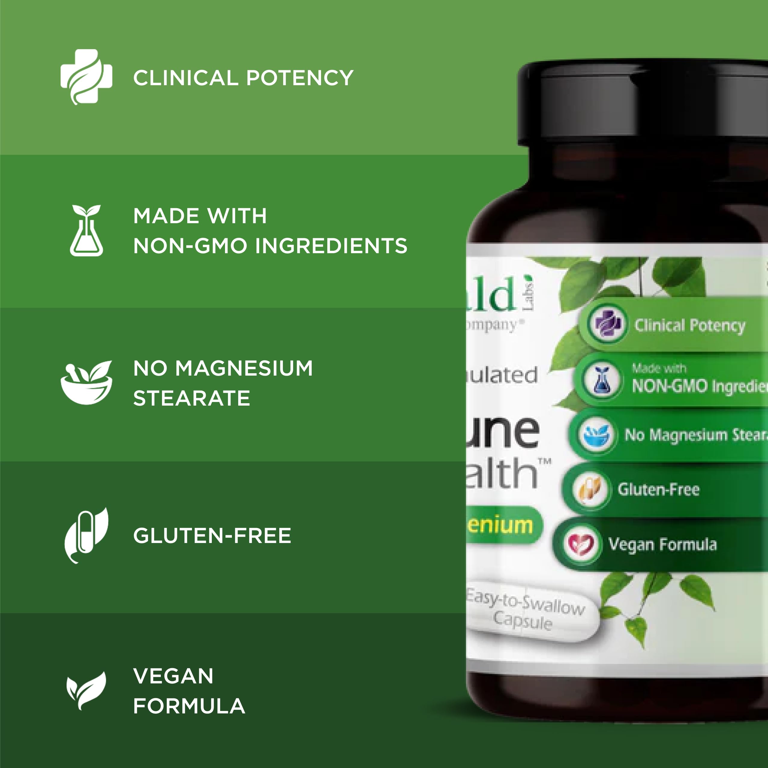 Emerald Labs HashiMune Health - Vegan Thyroid & Immune Support Supplement - Includes SelenoExcell Selenium & Myo-Inositol - 60 Vegetable Capsules (30-Day Supply) EMERALD LABS Au supplements