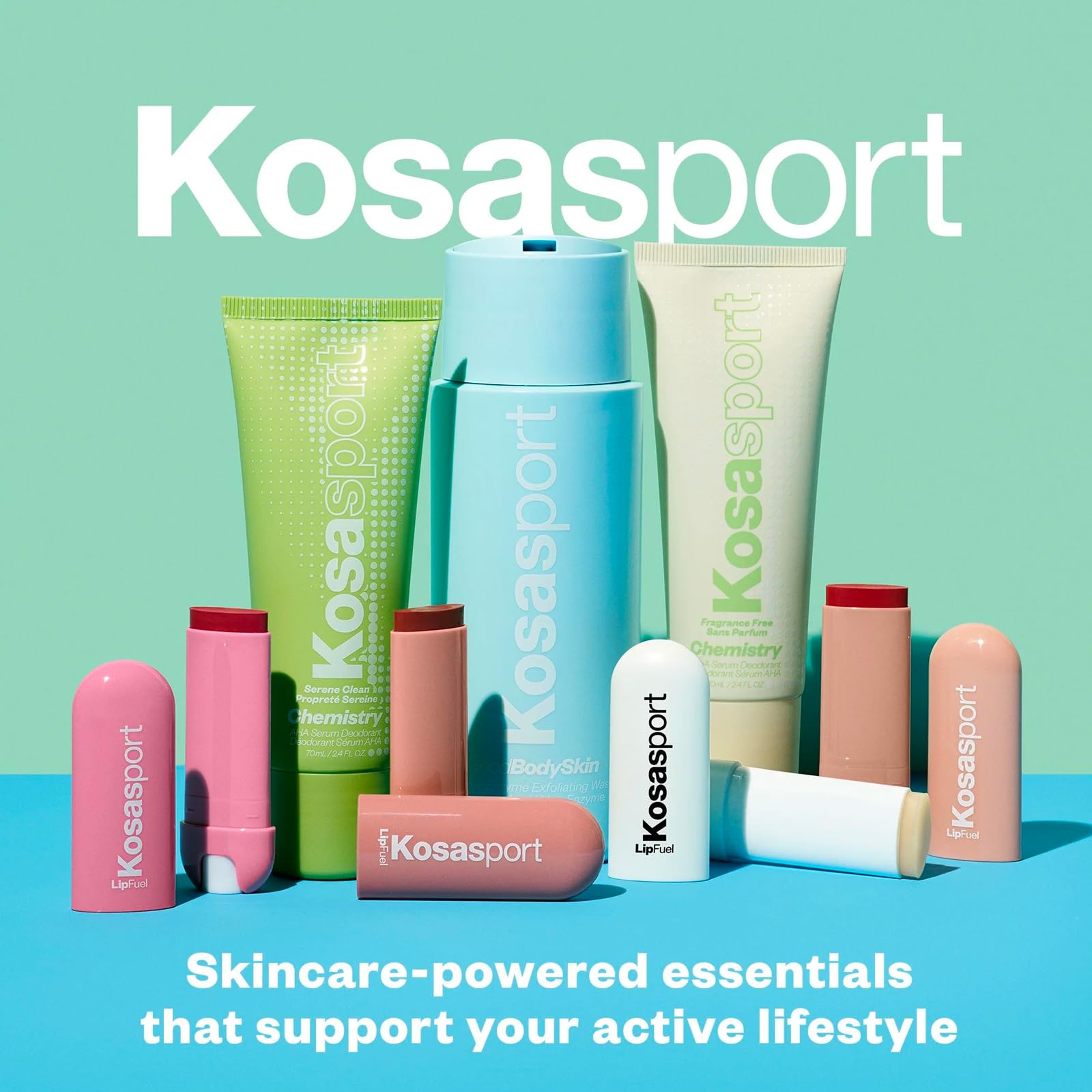 Kosas Chemistry Deodorant - Aluminium and Baking Soda Free + BO-Fighting AHA Serum that Exfoliates, Softens, and Nourishes the Skin, (Fragrance Free) Kosas Au supplements