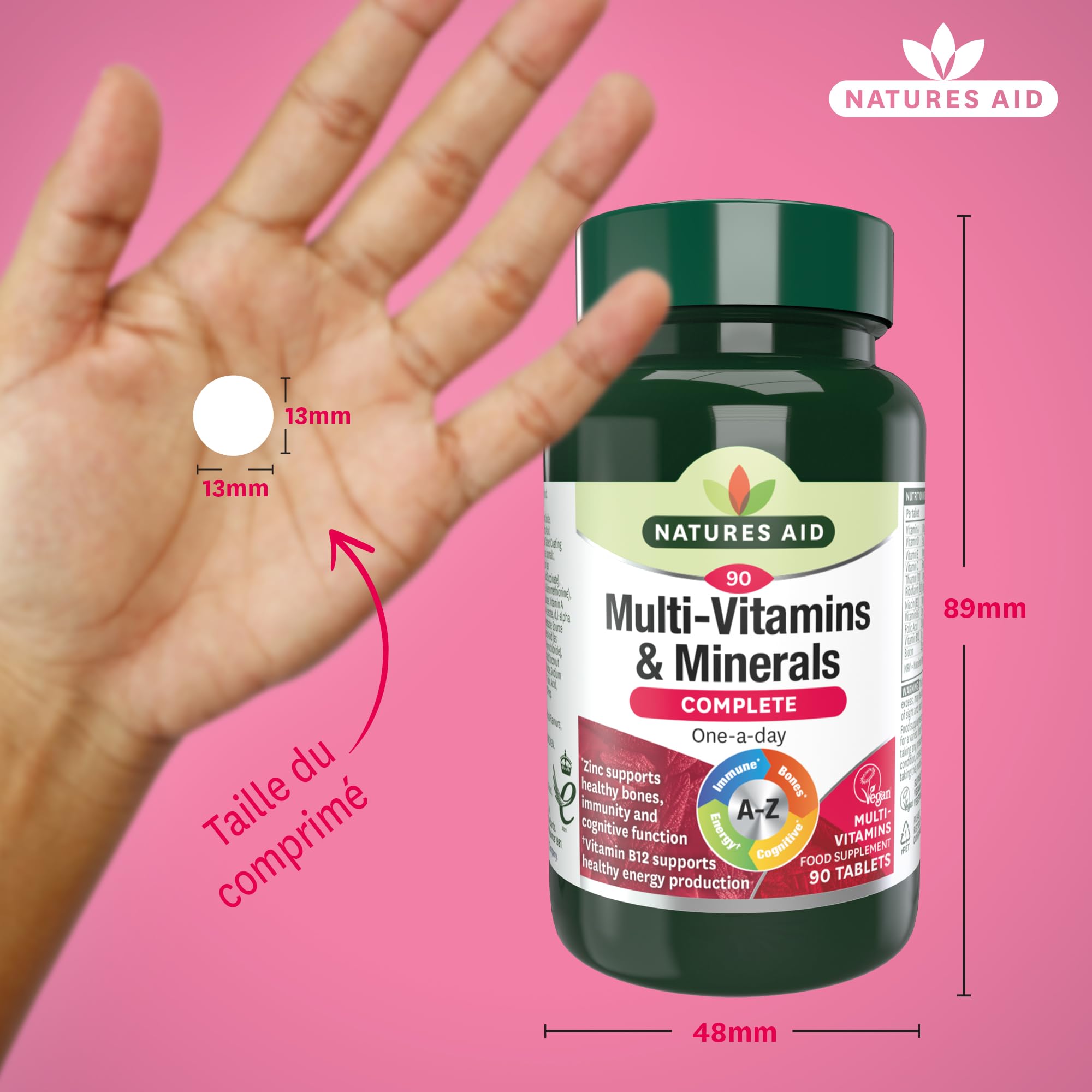 Natures Aid Multivitamins and Minerals, 90 Count (Pack of 1), (Packing may vary) natures aid Au supplements