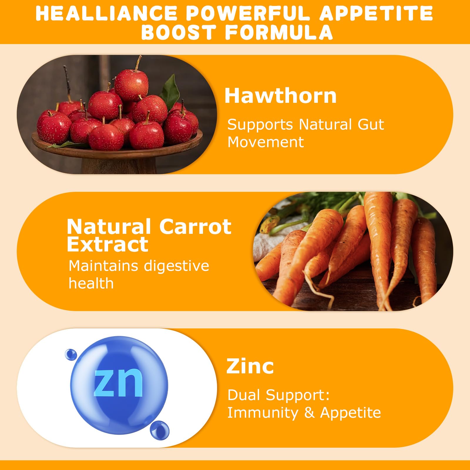 Appetite Booster Gummies for Kids Adults – Natural Blend of Hawthorn Zinc Carrot Supports Digestion Helps Increase Appetite, Promotes Healthy Eating Habits for Picky Eaters (Mixed Fruit Flavor) Healliance Au supplements