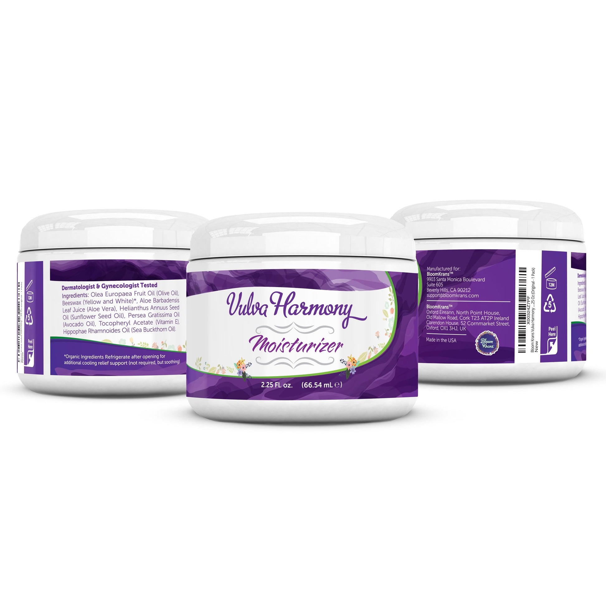 Bloom Krans Vulva Harmony Moisturizer - Vaginal Moisturizer for Women | Dryness, Vaginitis, Itch Relief Bloom Krans Au supplements