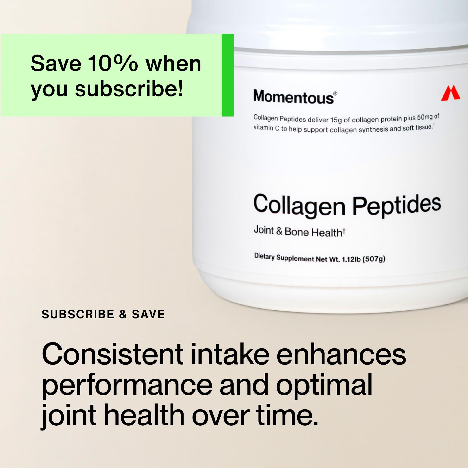 Momentous Grass-Fed Collagen Peptides Powder - Collagen Protein Powder with Fortigel & Vitamin C for Hair, Skin, Nails, & Joint Health Support - NSF Certified for Sport - Packaging May Vary Momentous Au supplements