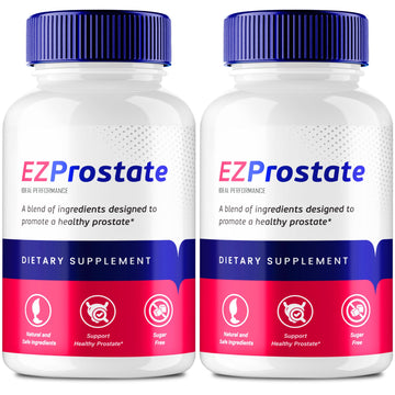EZ Prostate Capsules, EZ Prostate Pills - Official EZ Prostate Supplement Pills - Maximum Strength Advanced All Natural Formula, EZProstate Health Men Pastillas Reviews (2 Pack) IDEAL PERFORMANCE Au supplements