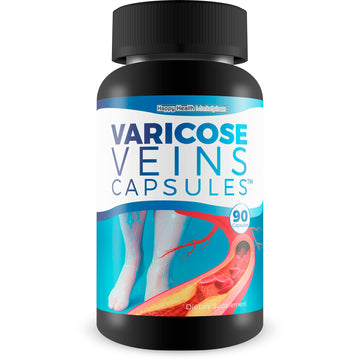 Varicose Veins Capsules - Our Best Natural Varicose Veins Treatment - Varicose Vein Supplement Anti Varicose Veins Women - Herbal Varicose Veins Treatment for Legs - Herbal Remedies for Varicose Veins Happy Health Marketplace Au supplements