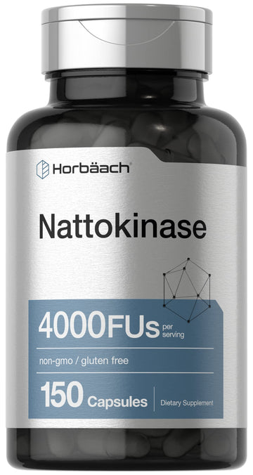 Nattokinase Supplement 4000 FU | 150 Capsules | Non-GMO, Gluten Free | by Horbaach Horbäach Au supplements