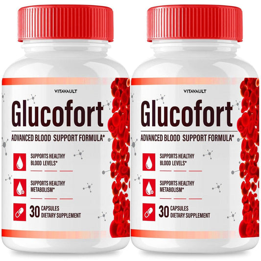 (2 Pack) Glucofort, Max Advanced Blood Support Formula Capsules VitavaultAu supplements