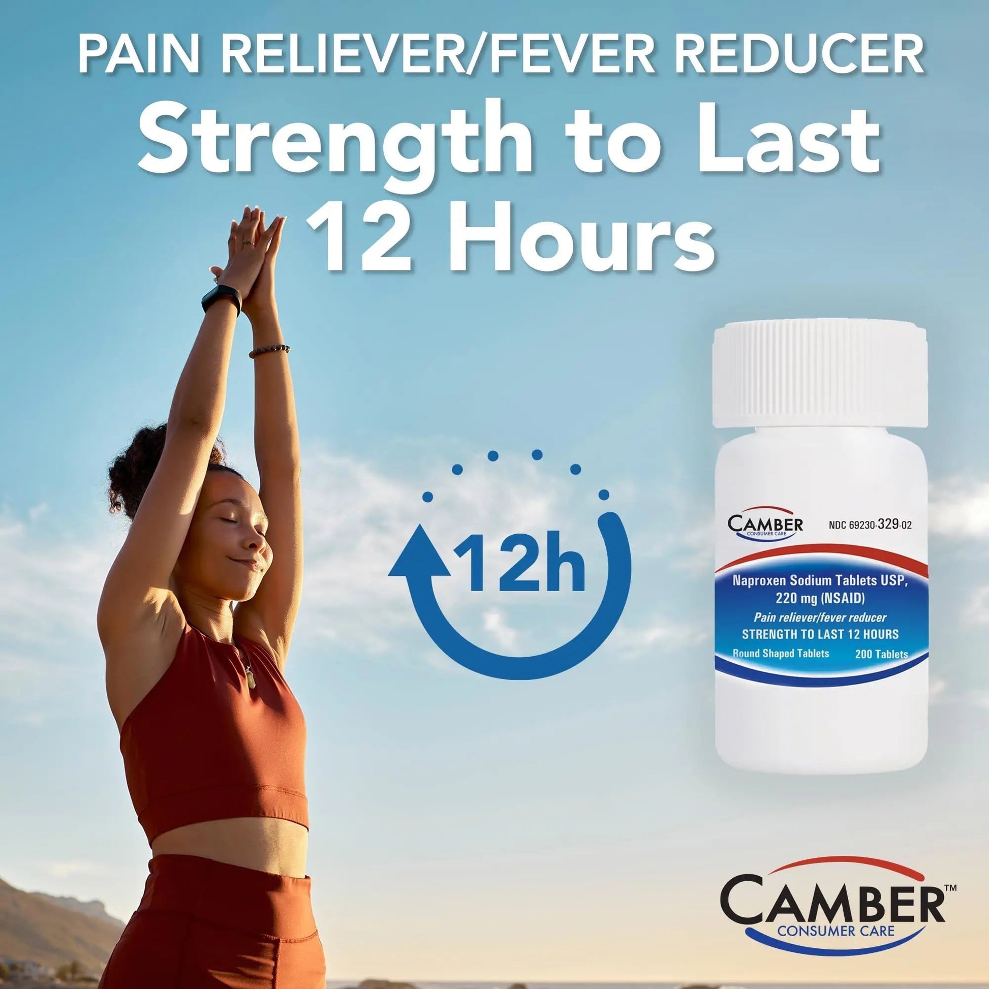 Camber Naproxen Sodium, 220 mg - Pain Reliever and Fever Reducer (500 Count) CAMBER PHARMACEUTICALS, INC Au supplements