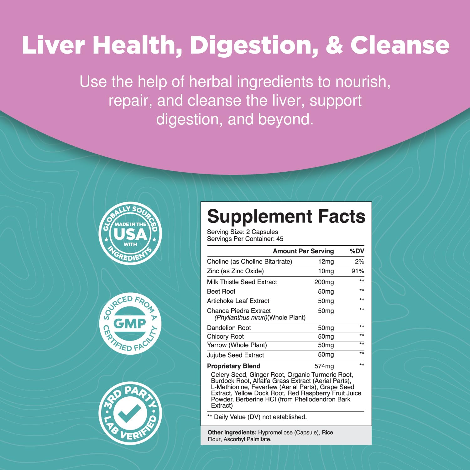 Liver Cleanse Detox & Repair Formula - Herbal Liver Support Supplement Natures Craft Au supplements